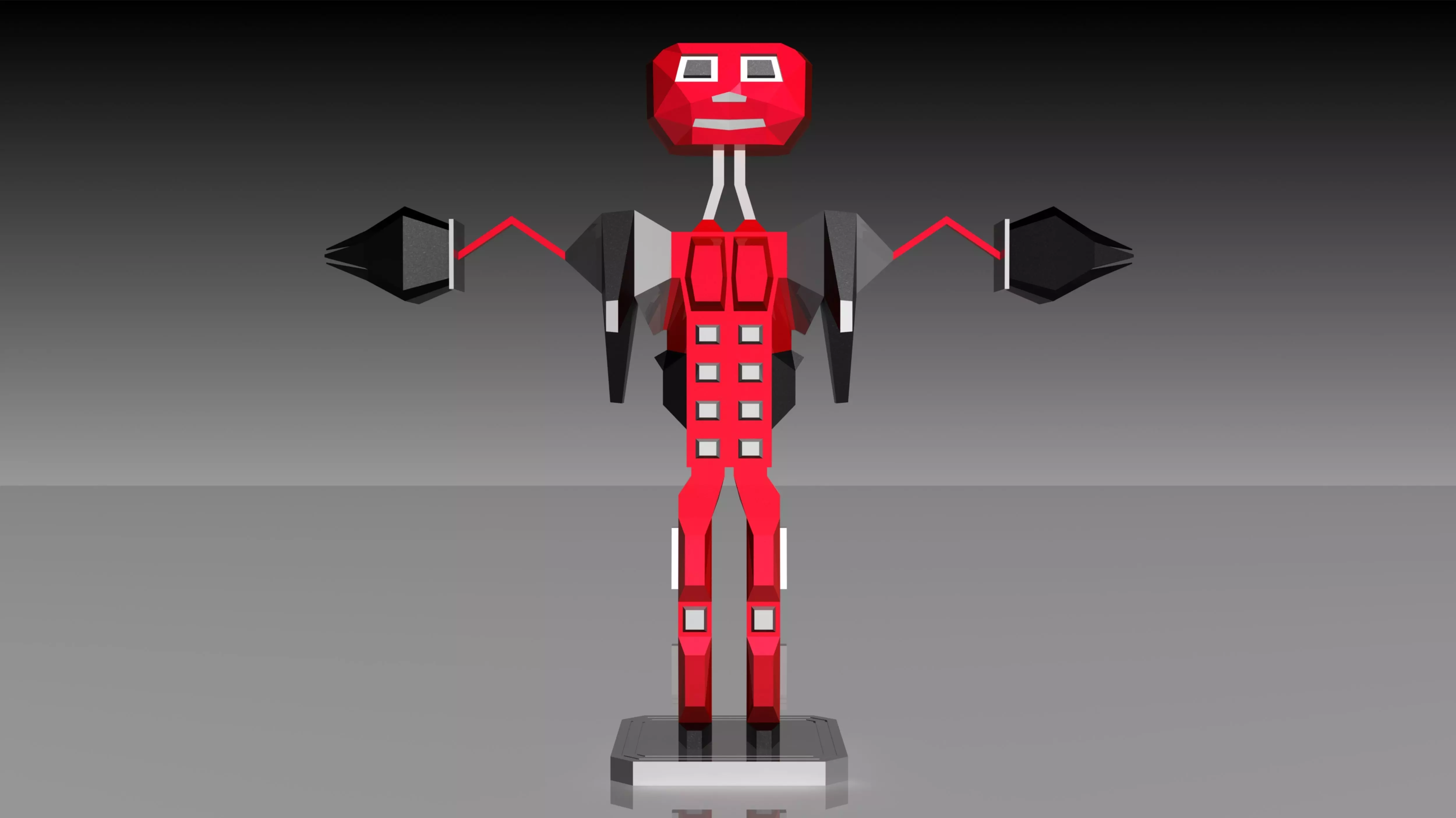 Boxy Robot 3D print model_0