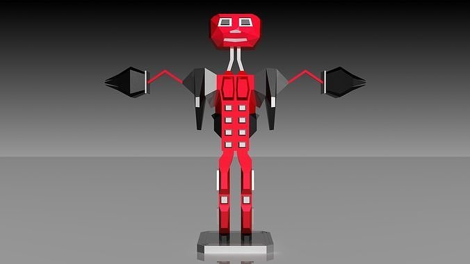 Boxy Robot 3D print model