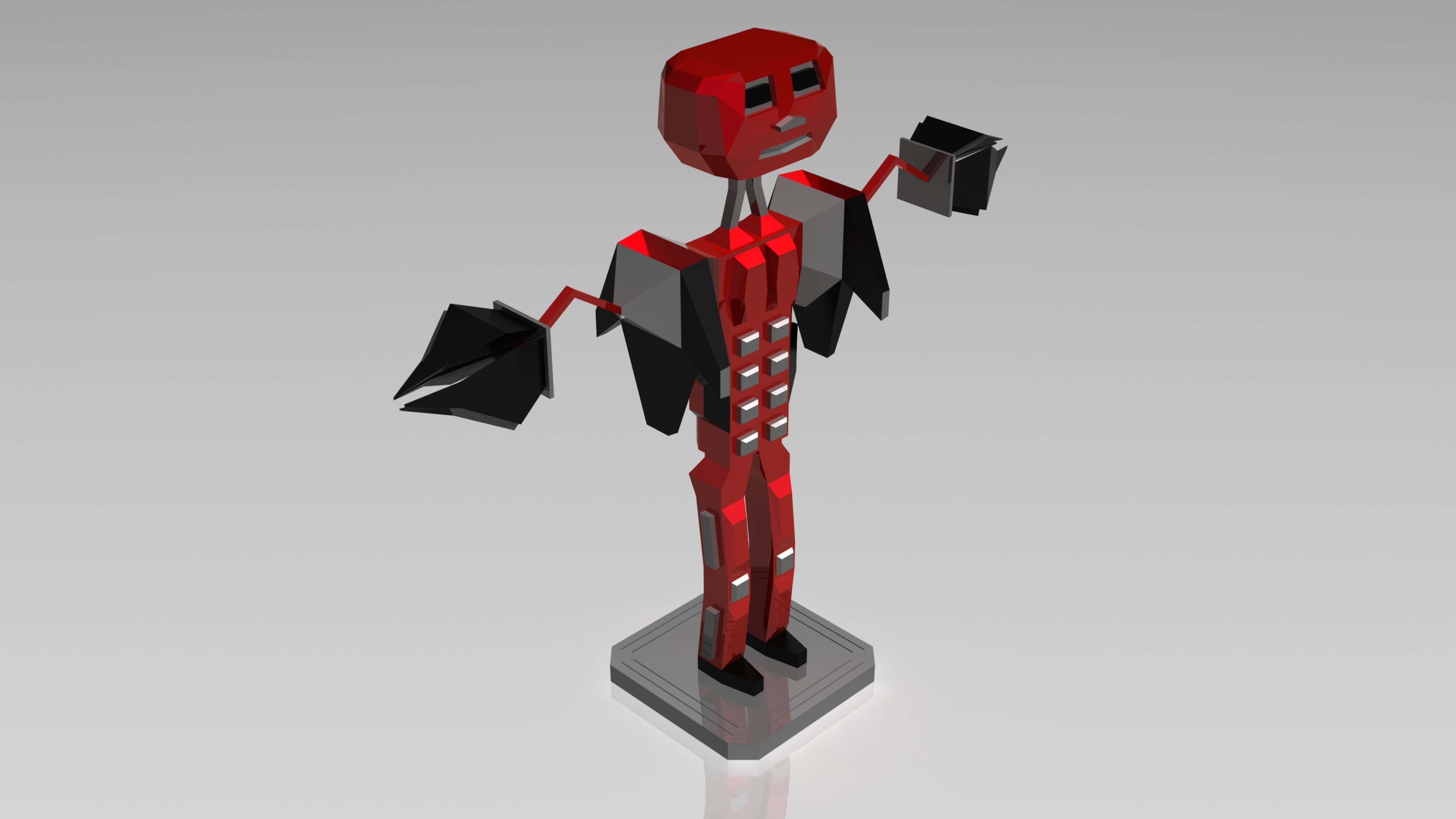 Boxy Robot 3D print model_5