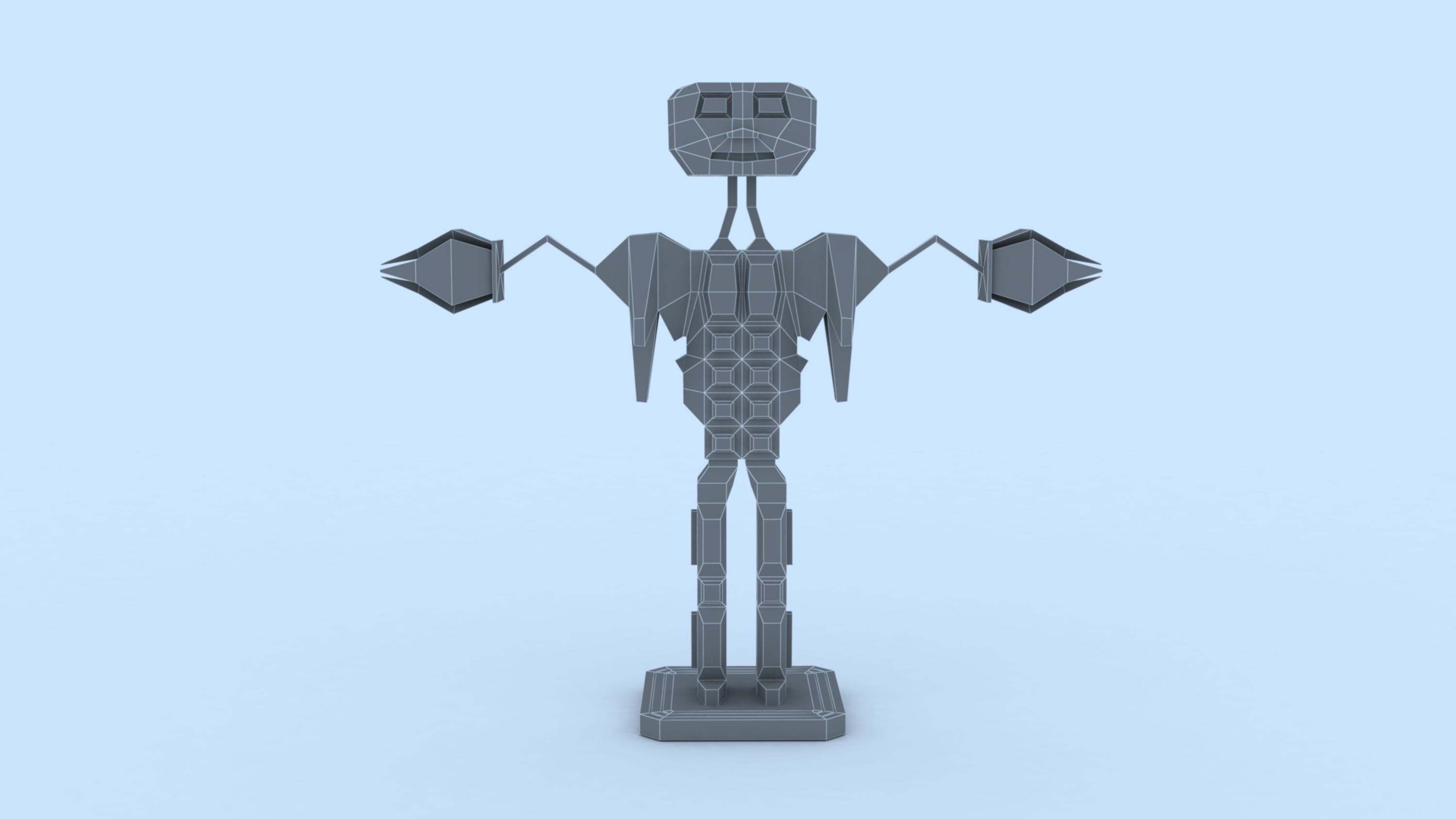 Boxy Robot 3D print model_7