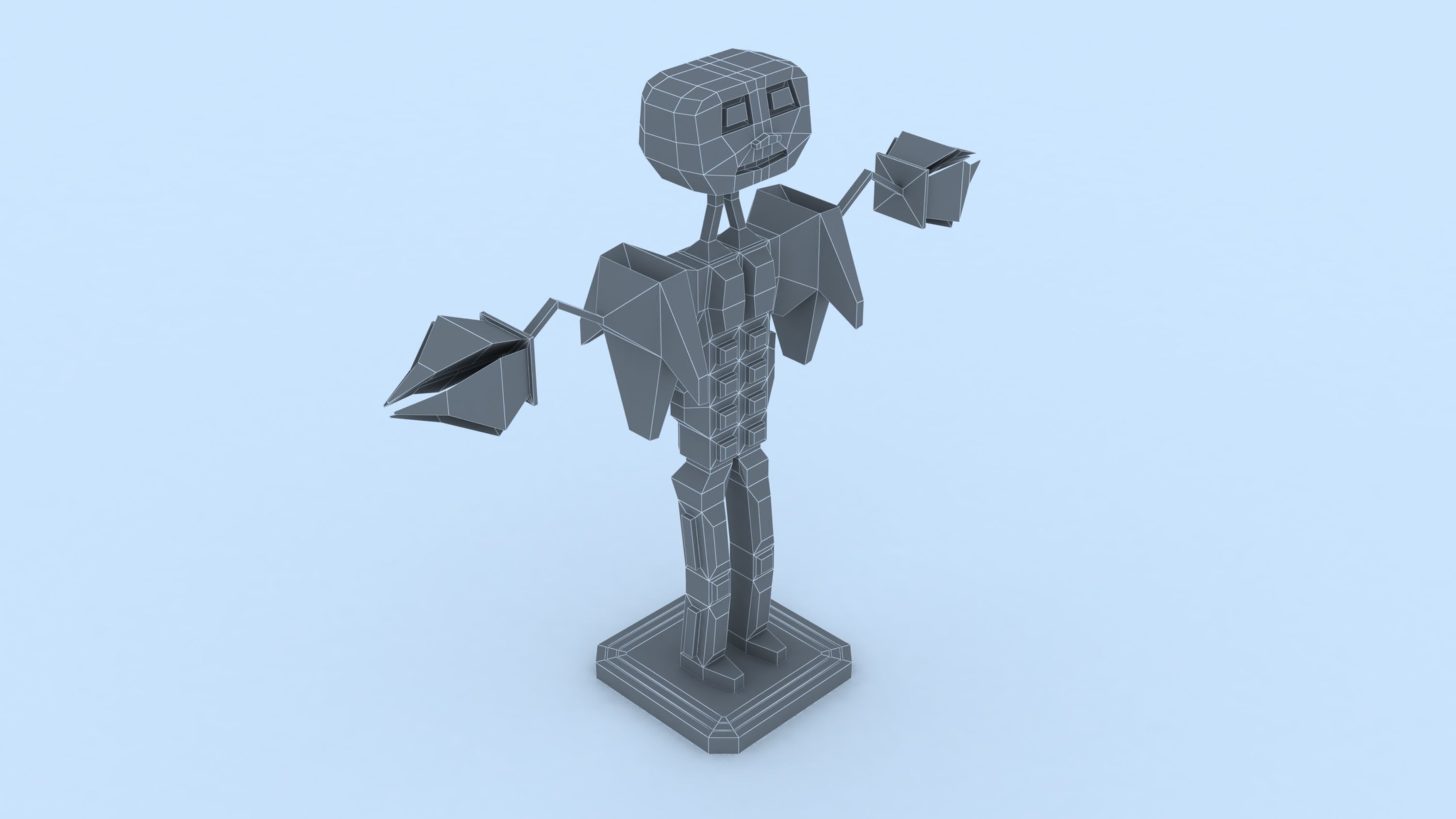 Boxy Robot 3D print model_8