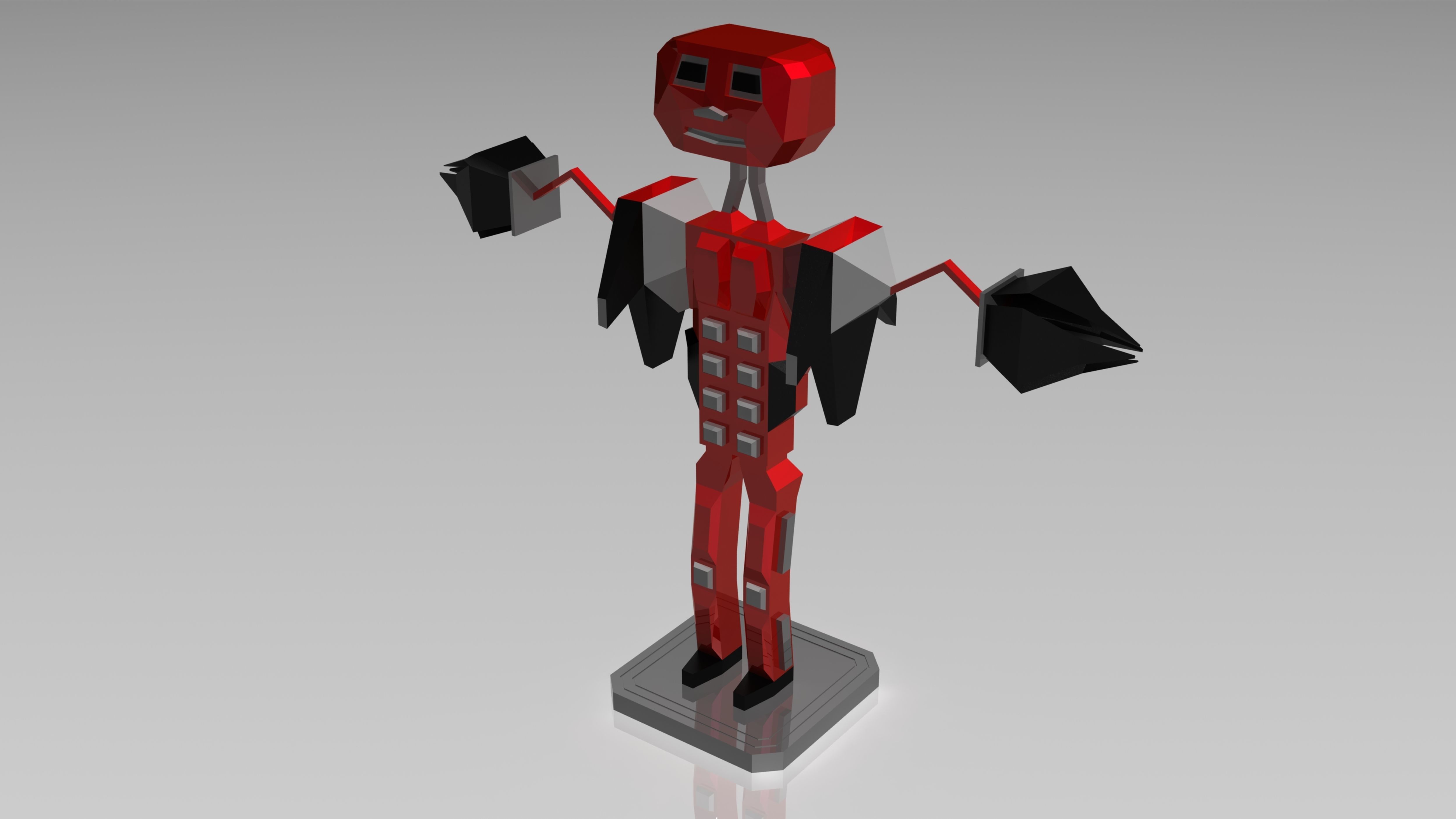 Boxy Robot 3D print model_6
