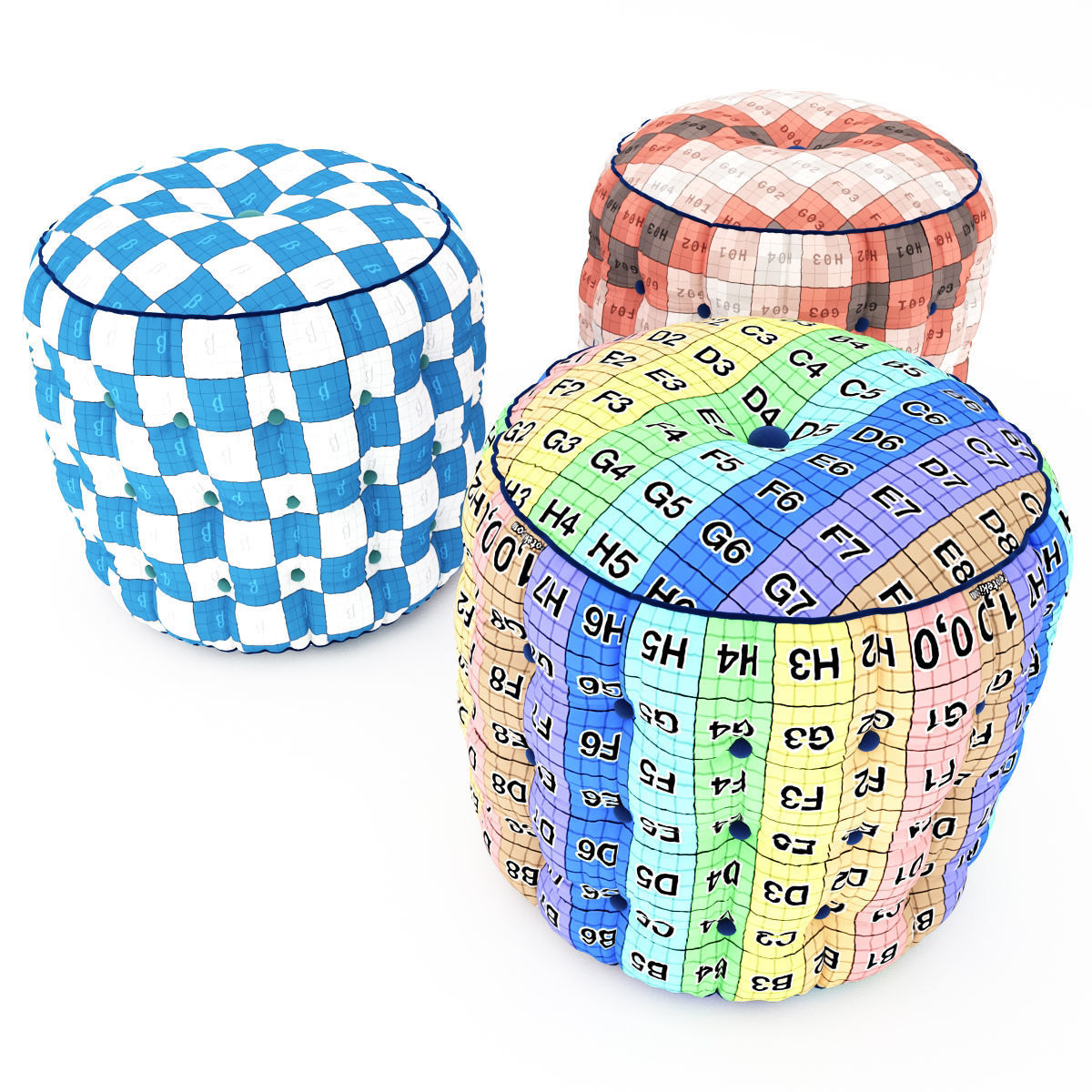 Pouf collection 17 3D model_5