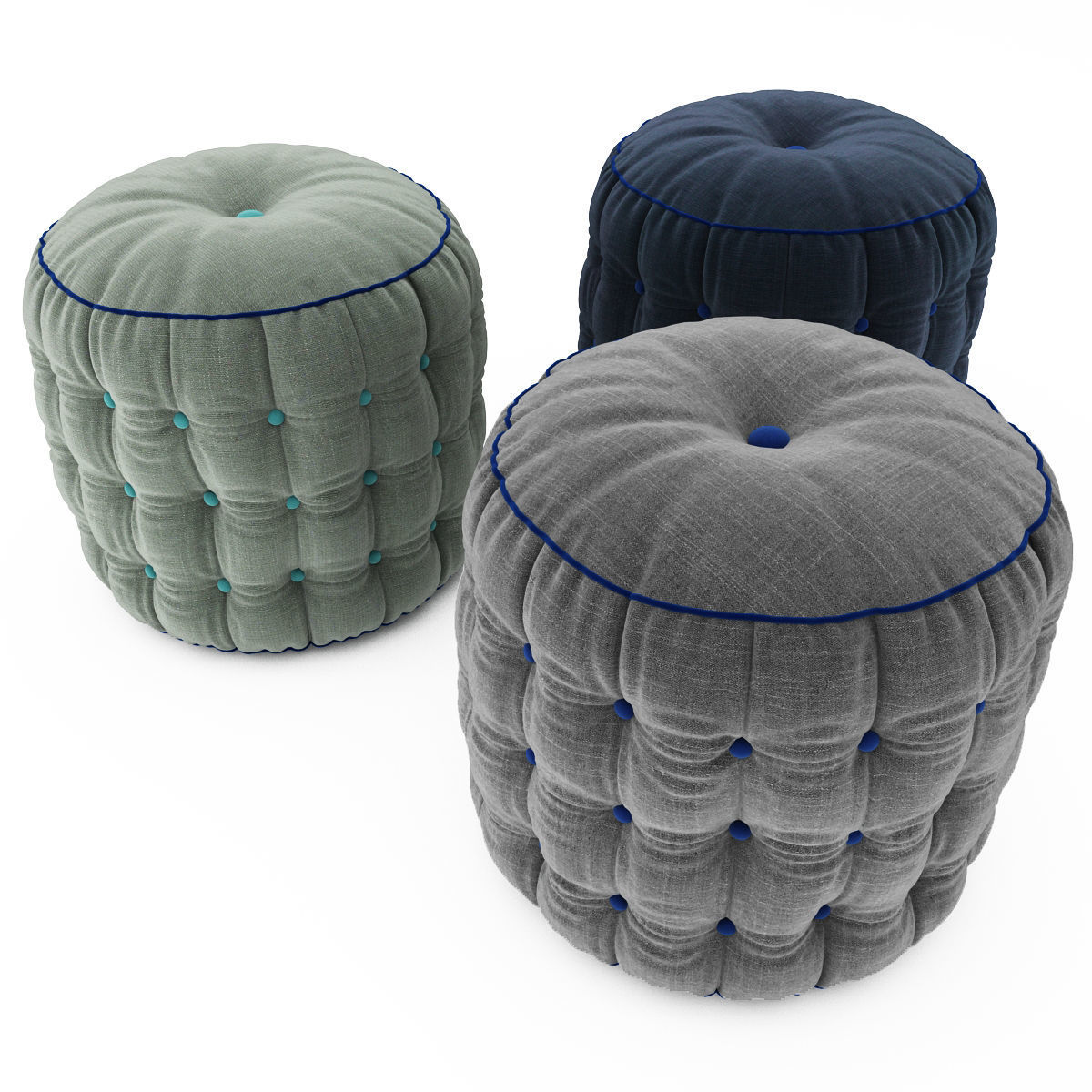 Pouf collection 17 3D model_1