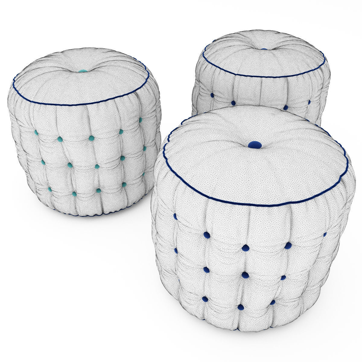 Pouf collection 17 3D model_4