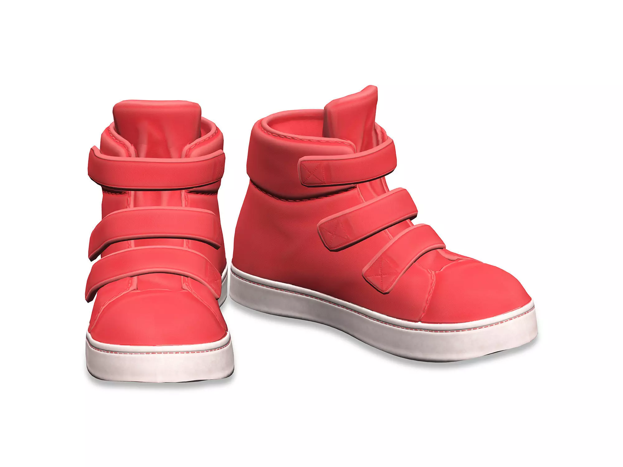 Basketball Style Hip Hop Sports Shoes Boots Low-poly 3D model