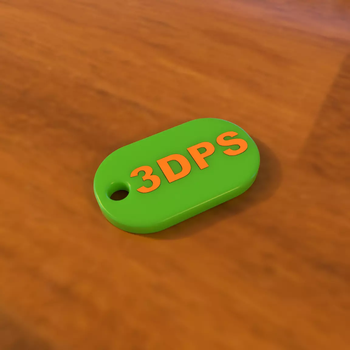 Multi-Color Logotip Keychain 3D print model_0