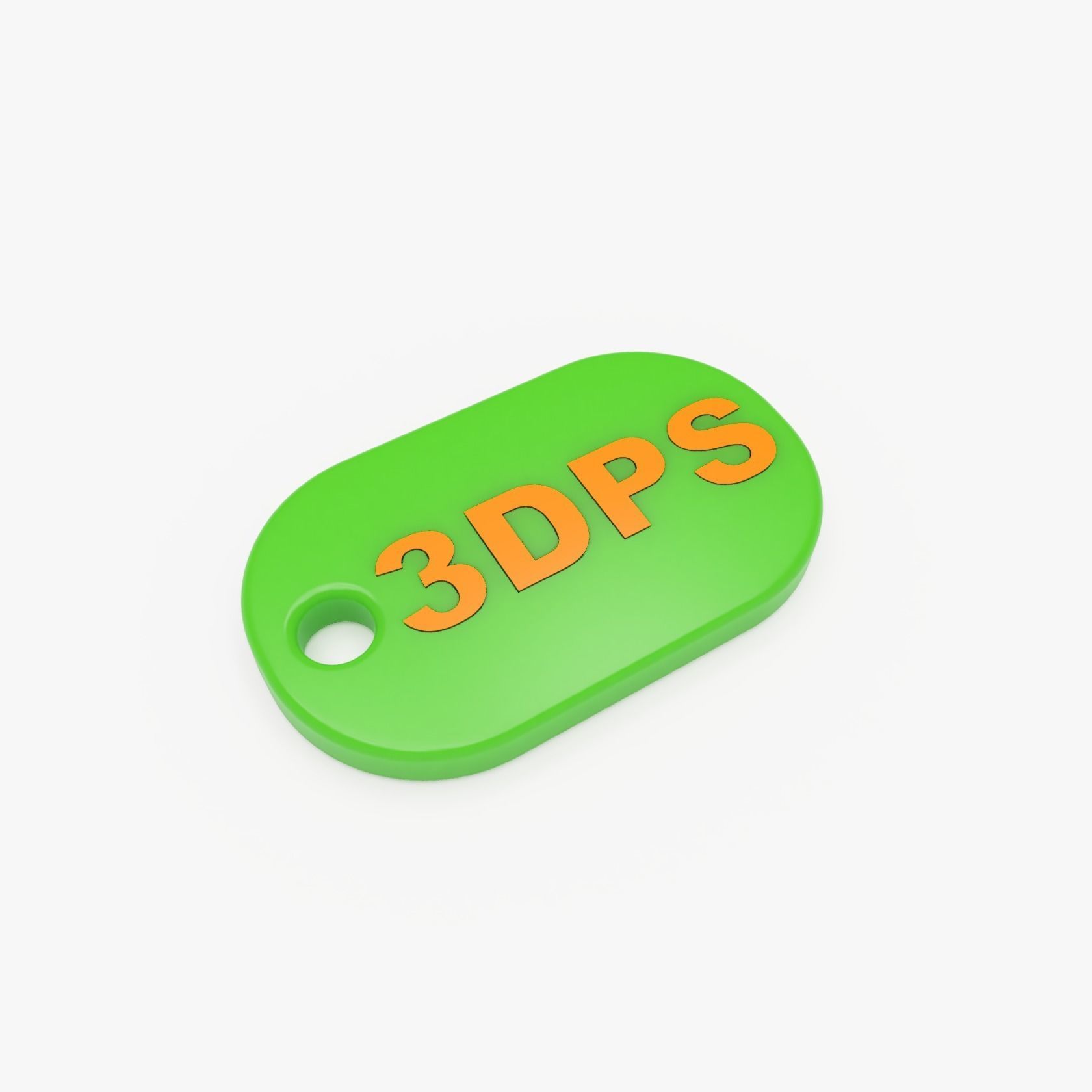 Multi-Color Logotip Keychain 3D print model_3