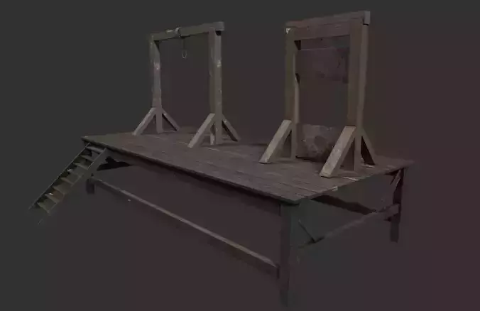 Gallows and Medieval Guillotine - Torture Pack