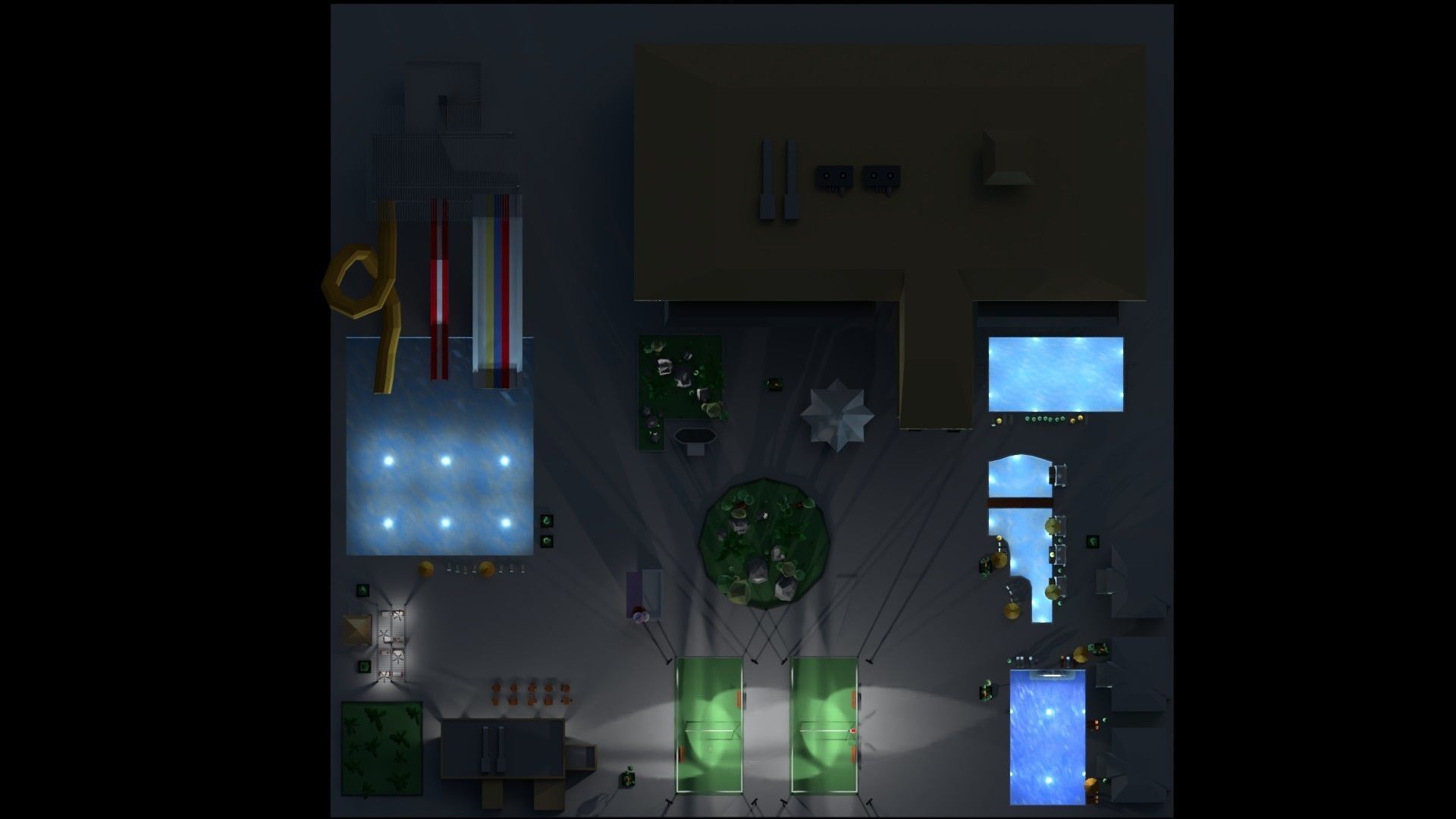 Low Poly Holiday Resort Low-poly 3D model_18