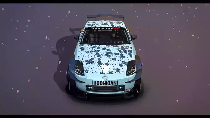 Nissan 350Z Game Ready Low-poly 3D model