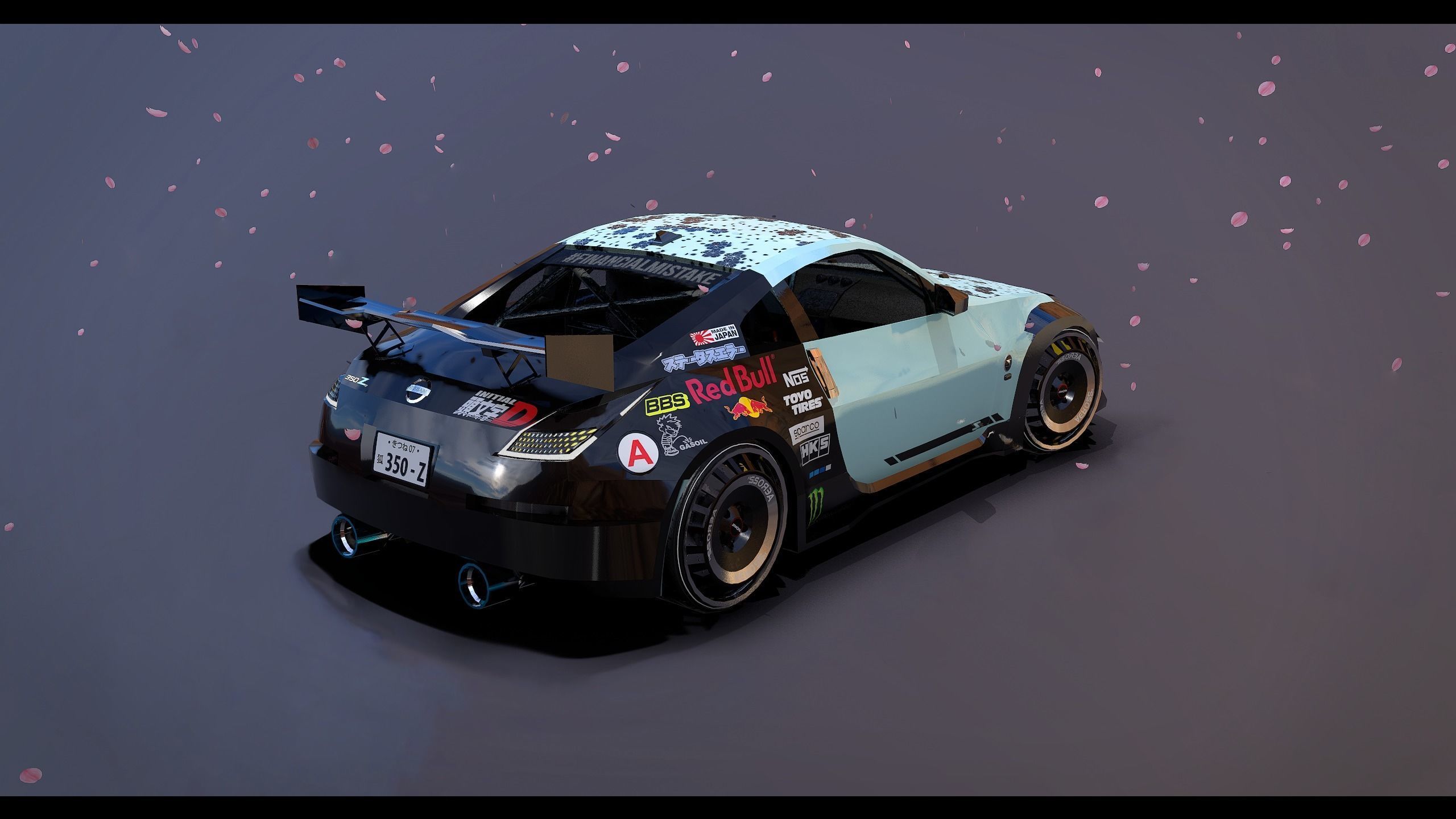 Nissan 350Z Game Ready Low-poly 3D model_3