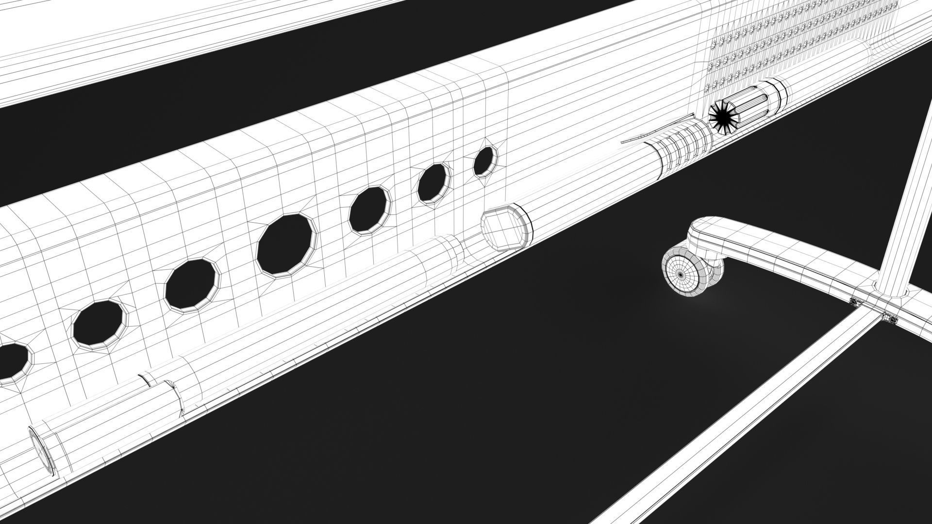 White Board  vs  English Letters  in 4 different  shape 3D Model Collection_21