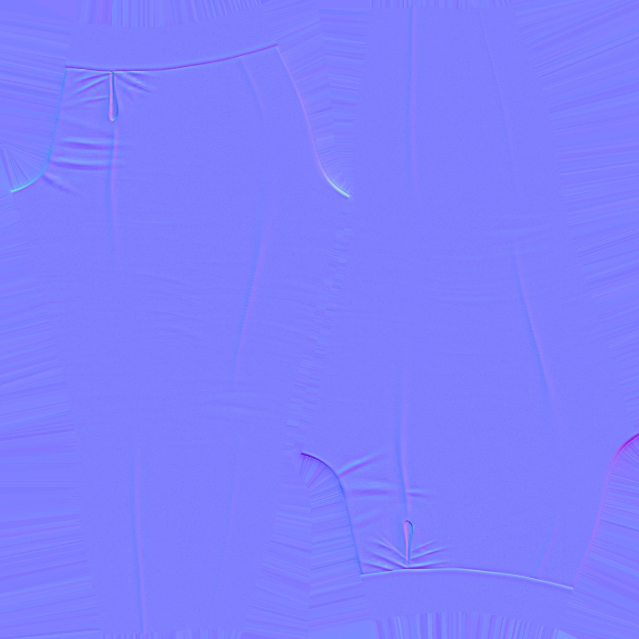 See Through Body Effect Sheer Top and Maroon Shiny Leather Pants Low-poly 3D model_11