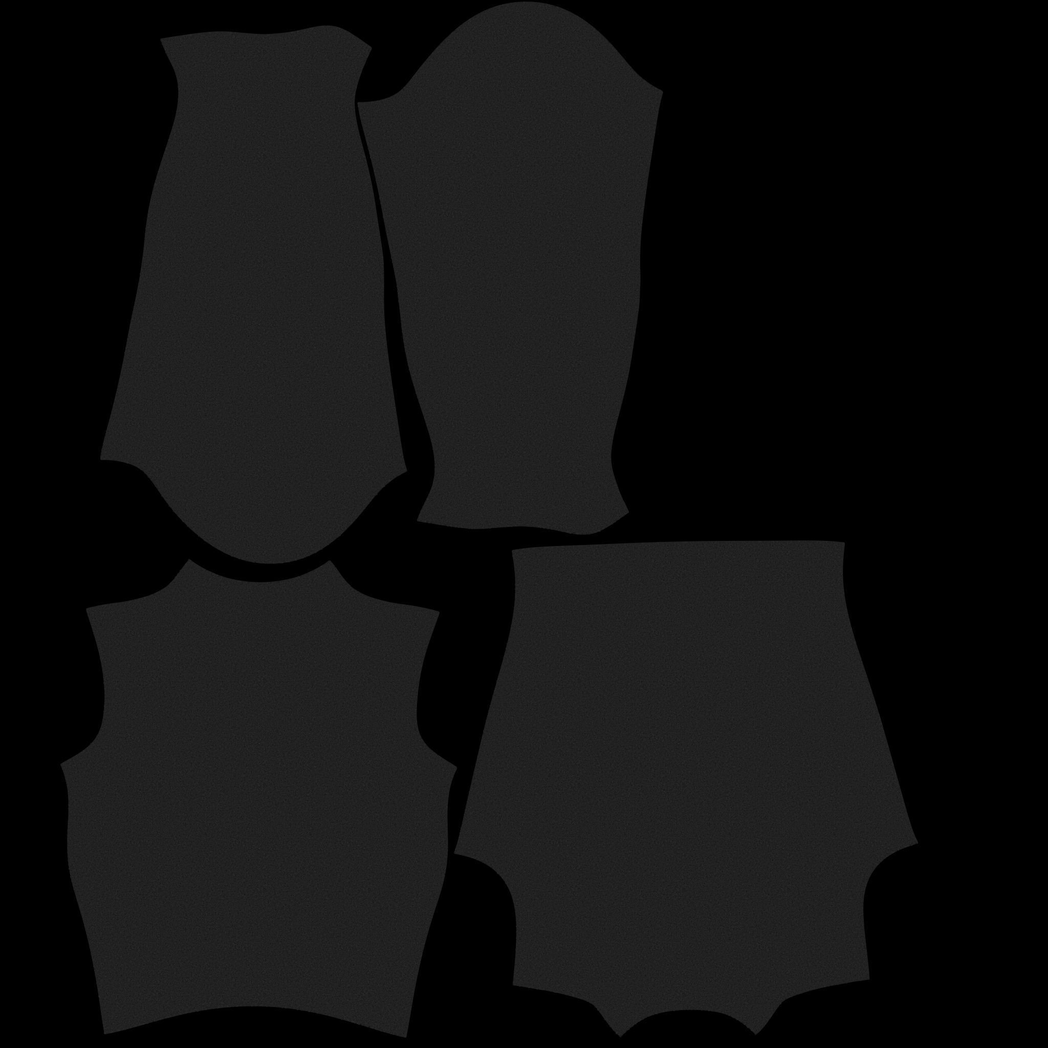 See Through Body Effect Sheer Top and Maroon Shiny Leather Pants Low-poly 3D model_14