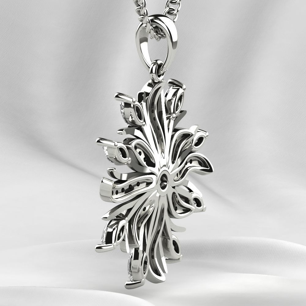 Beautiful Gold Pendant 3D print model_17