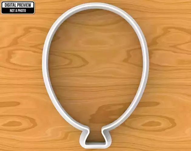 Air Balloon Cookie Cutter 3D print model