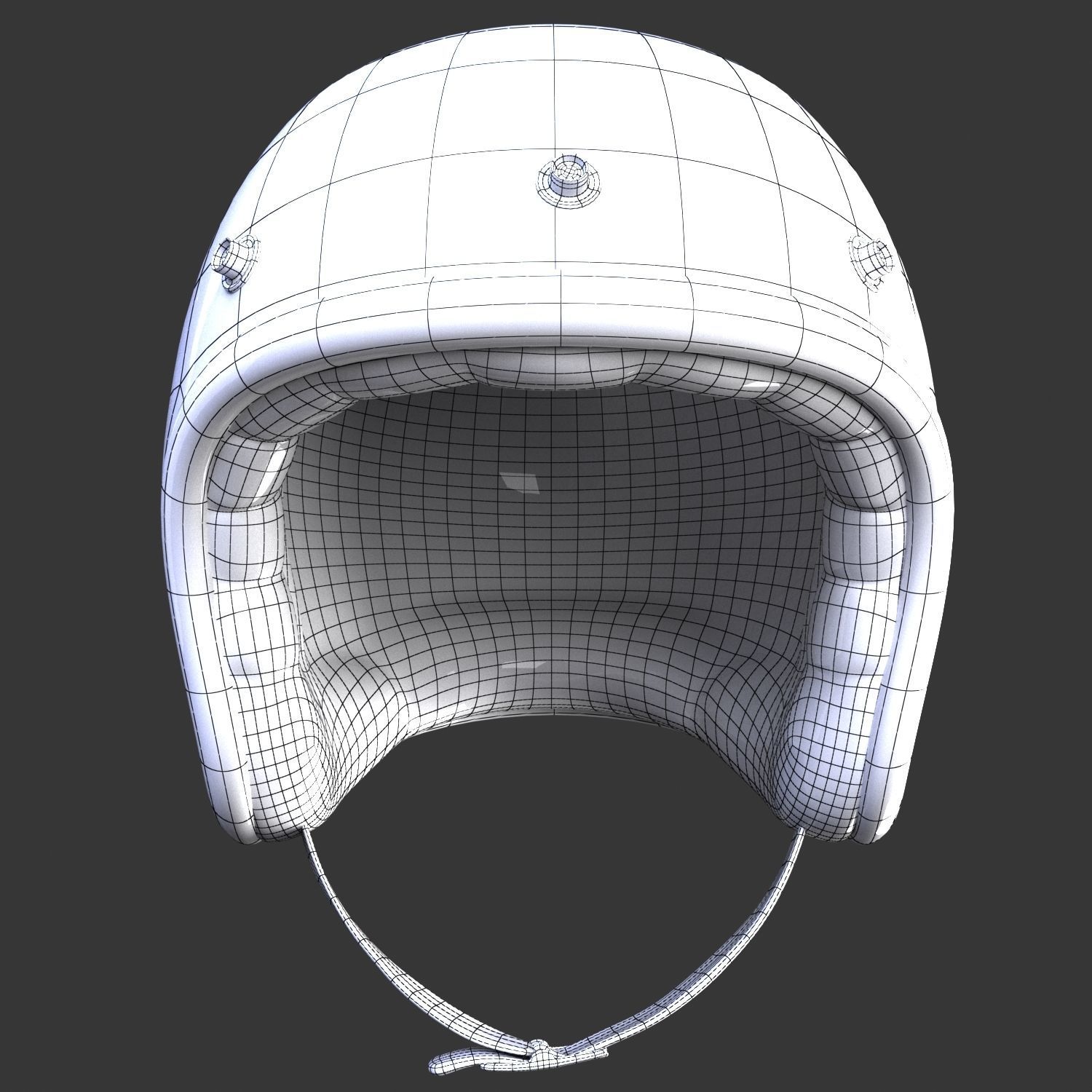Biker helmet 3D model_4