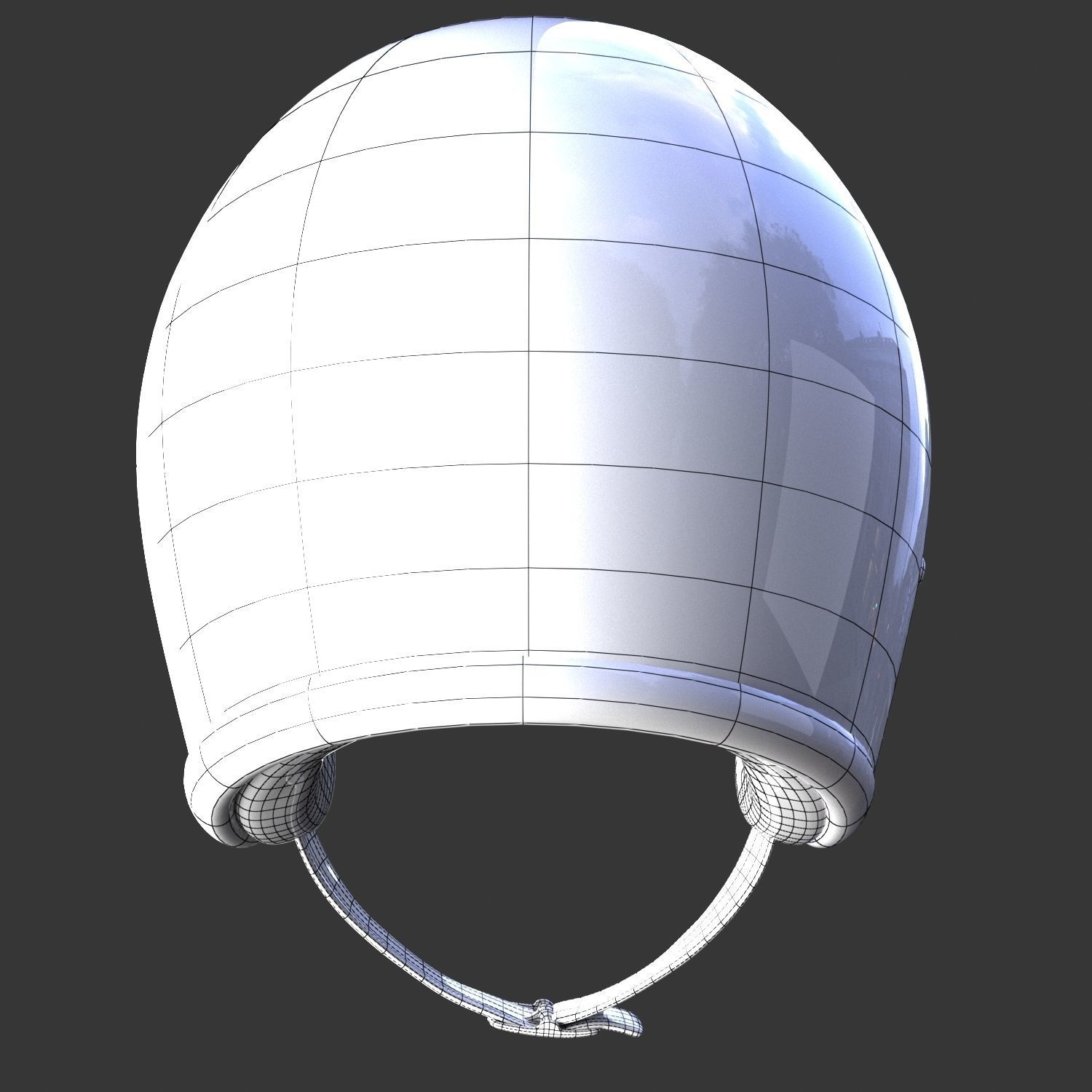 Biker helmet 3D model_6