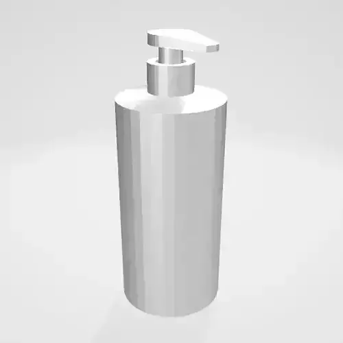 3D Low Poly Shampoo - Soap Bottle