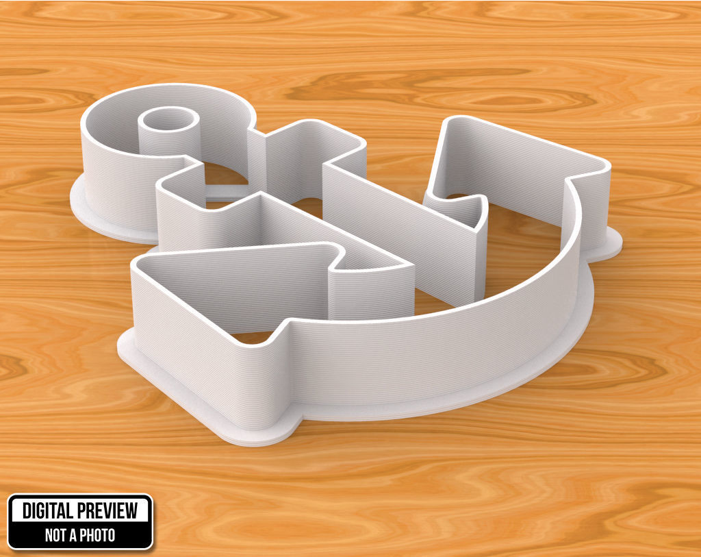 Anchor Cookie Cutter 3D print model_1