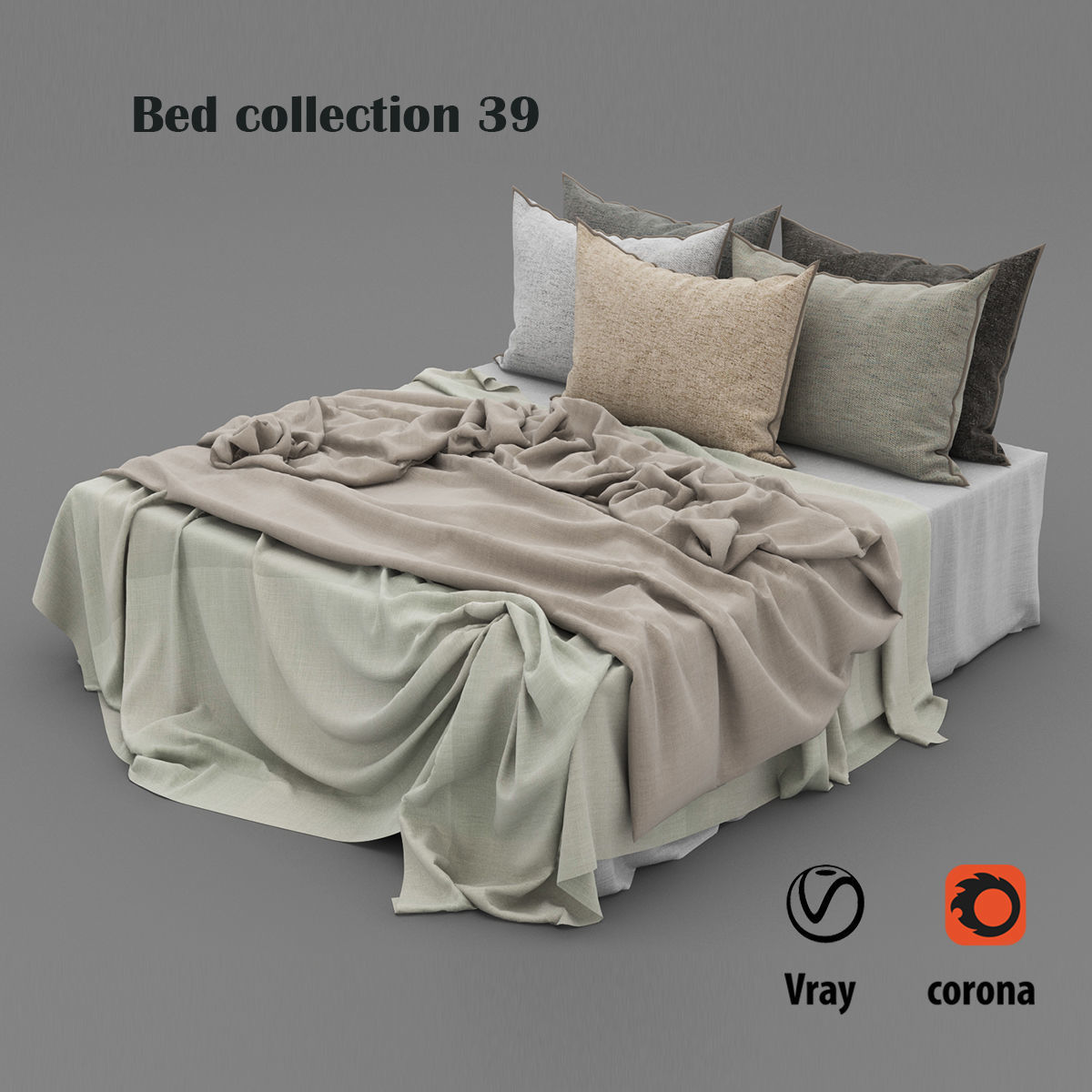 Bed collection 39  3D model_2