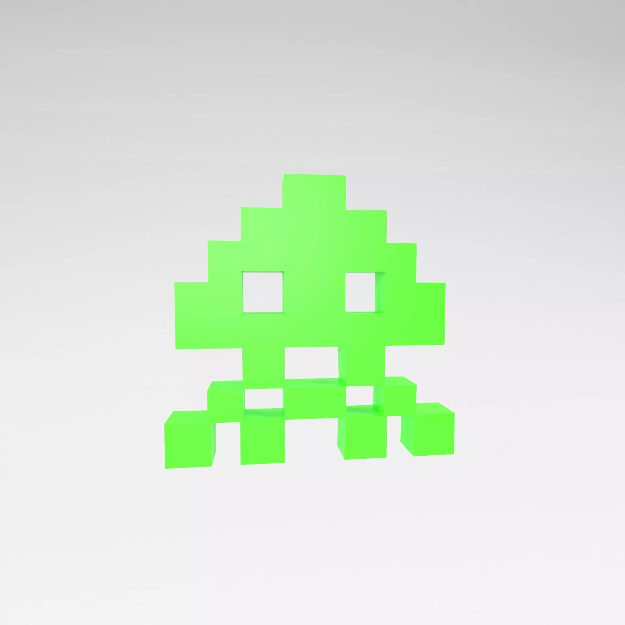 Space Invaders v1 001 Low-poly 3D model_0