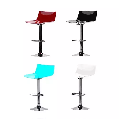 LED aquamarine bar stool