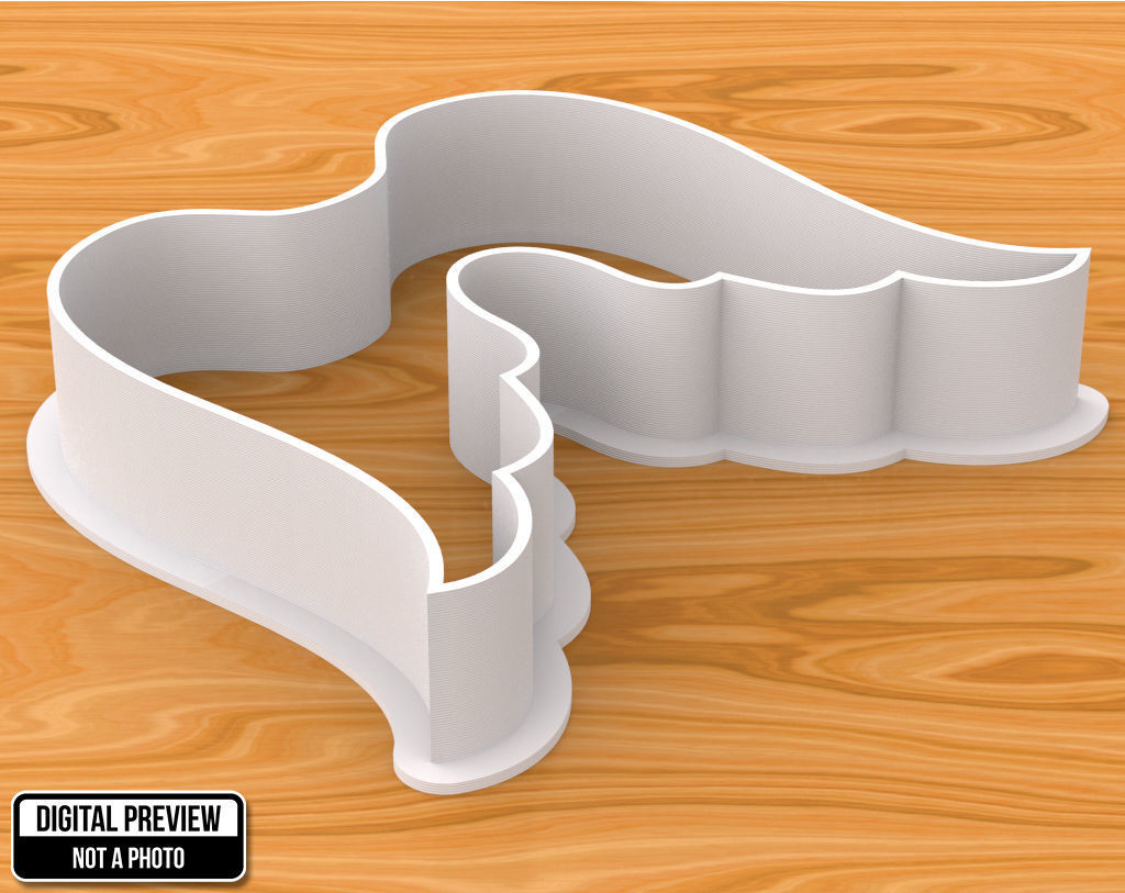Angel Wings Cookie Cutter 3D print model_1