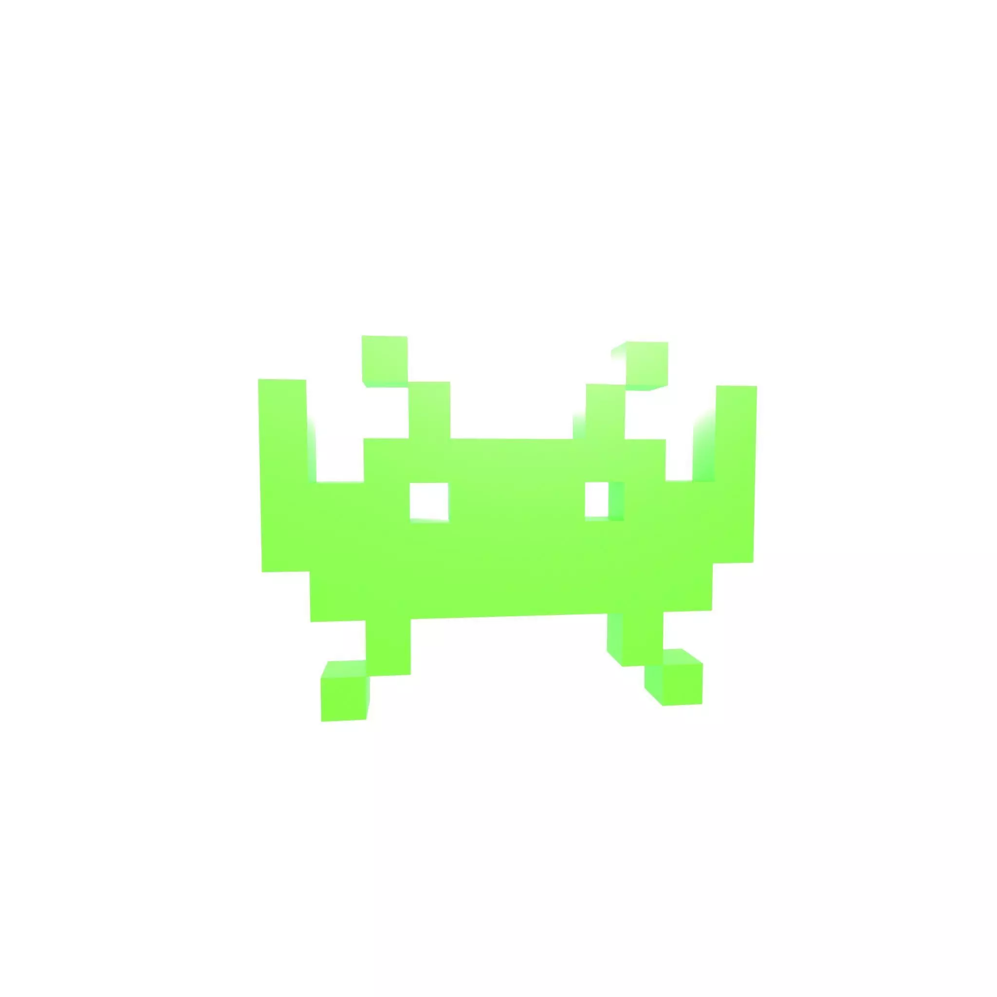 Space Invaders v2 001 Low-poly 3D model_0