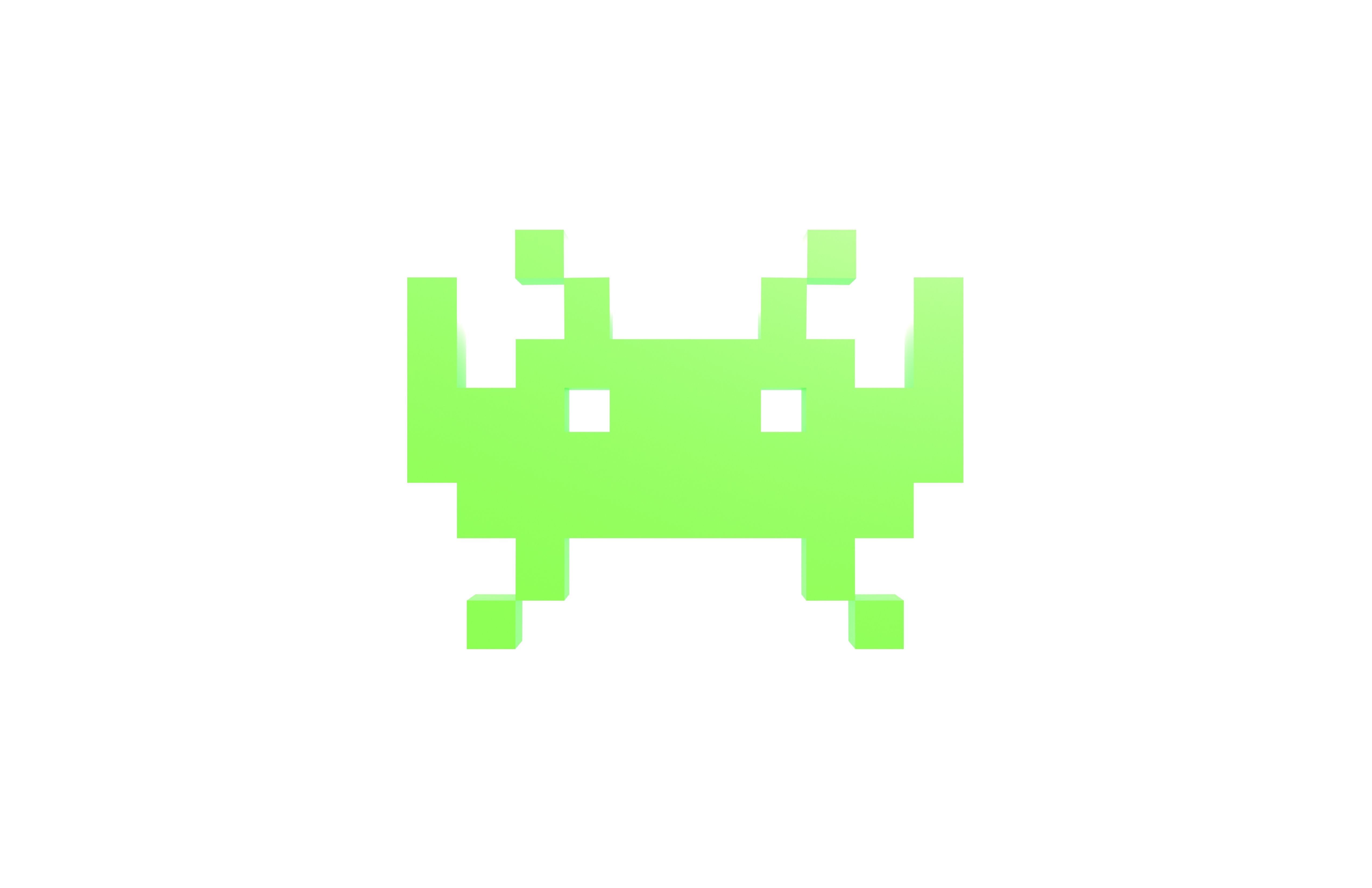 Space Invaders v2 001 Low-poly 3D model_1