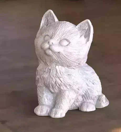 cat kitty 3D print model