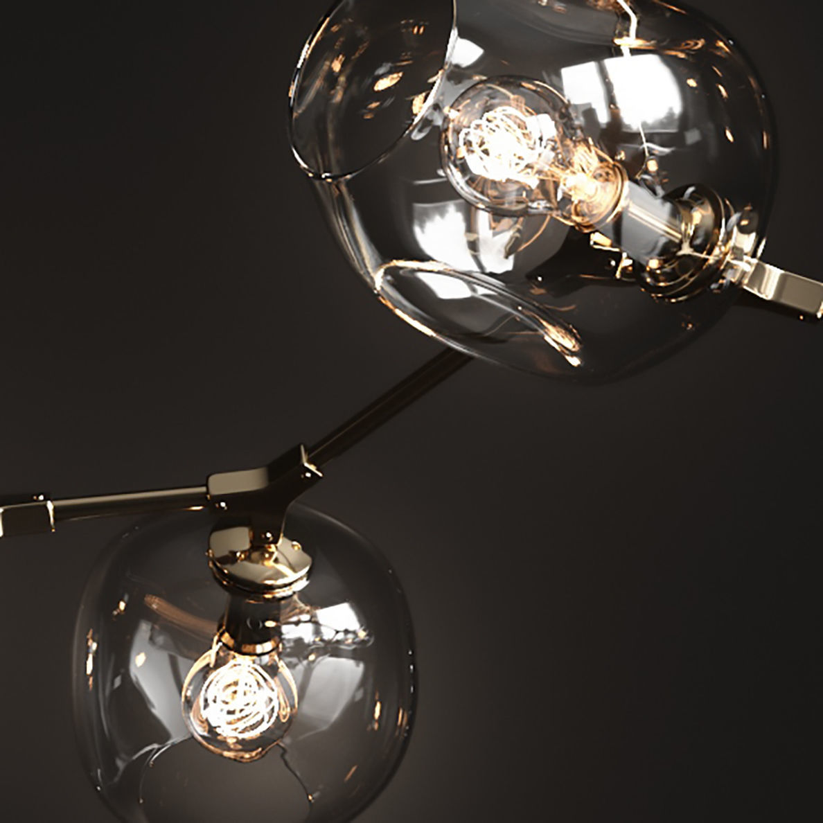 Branching bubble 9 lamps 2 3D model_3