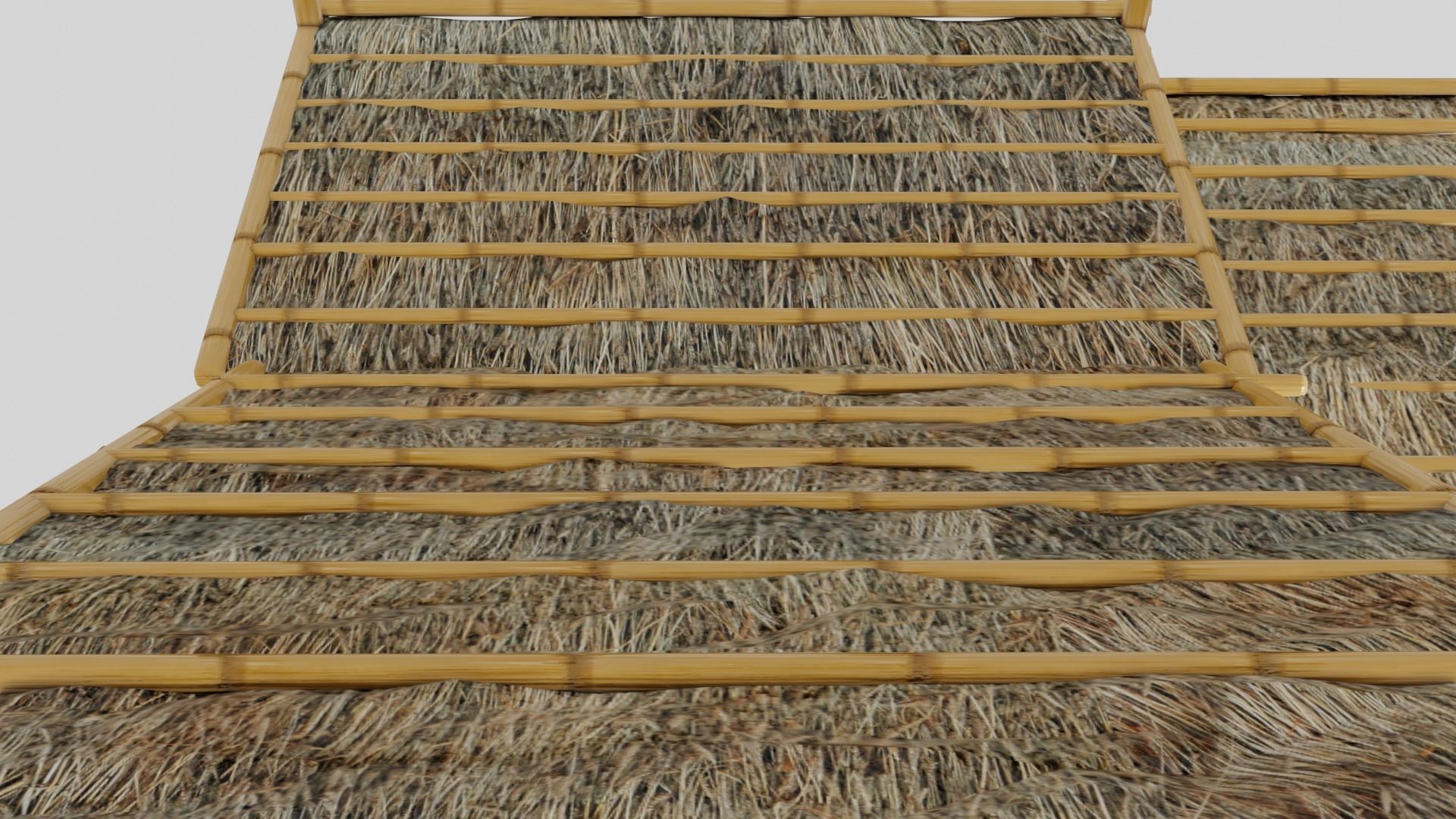 Thailand Bamboo hut style 3d model Free low-poly 3D model_13