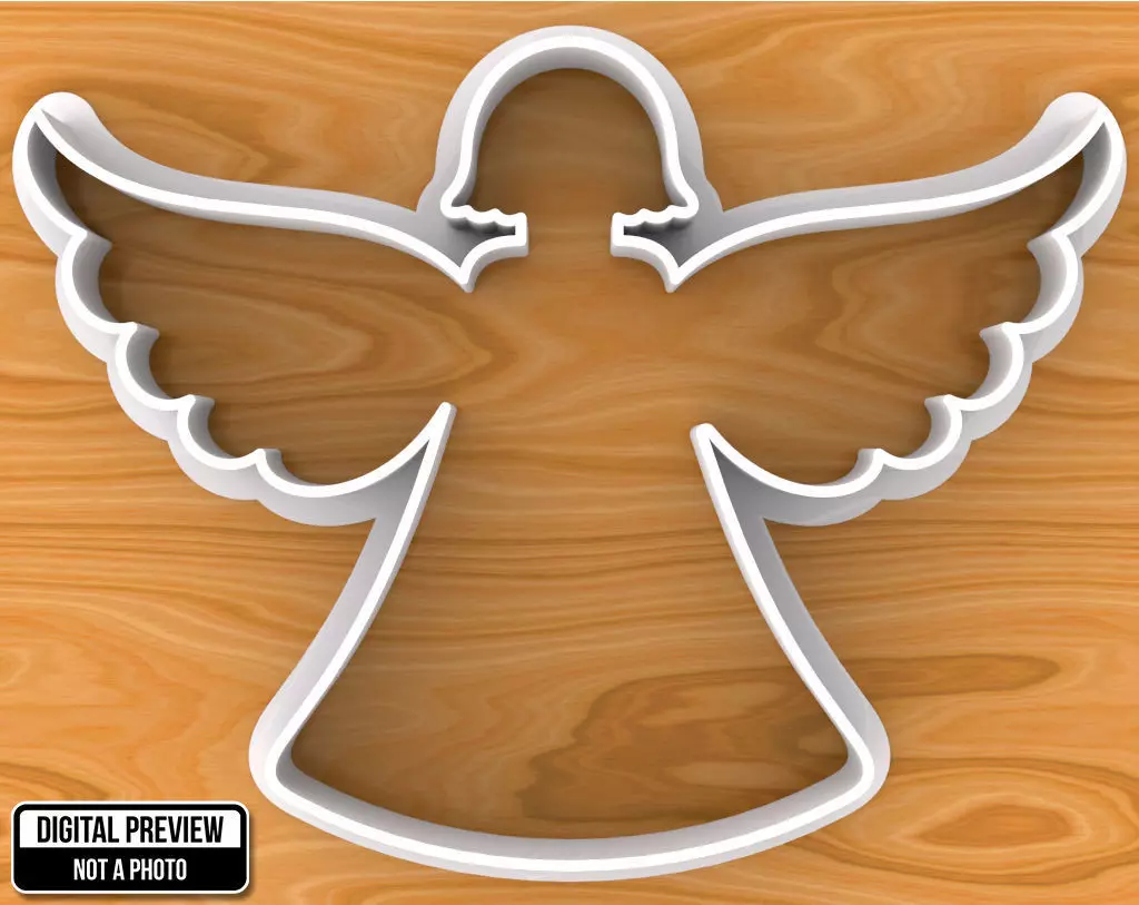 Angel Cookie Cutter 3D print model