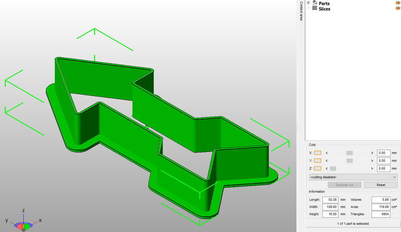 Arrow Cookie Cutter 3D print model_2