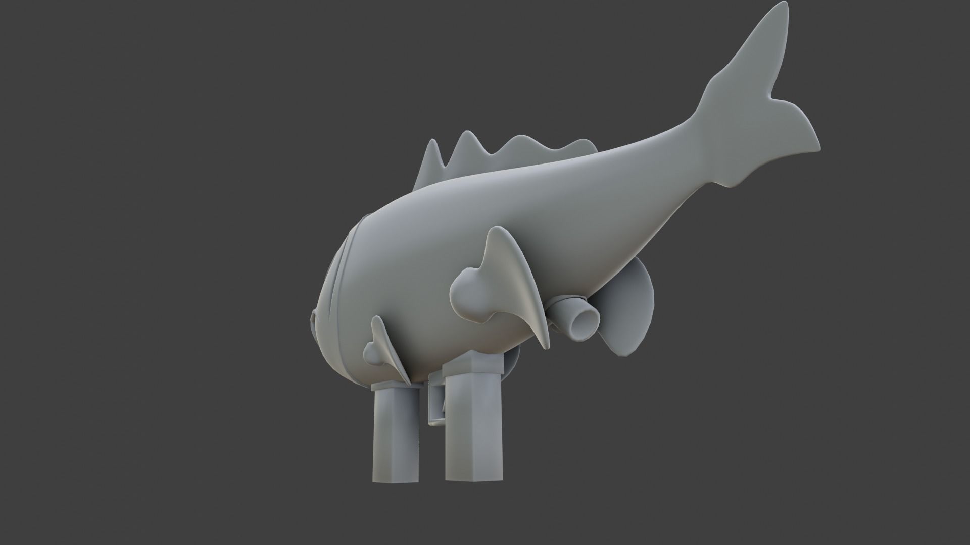 Fish Rocket Launcher Free 3D model_3