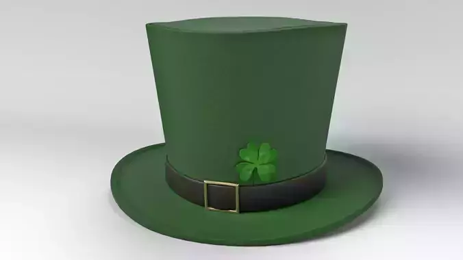 Leprechaun St Patricks Day Hat 3D model