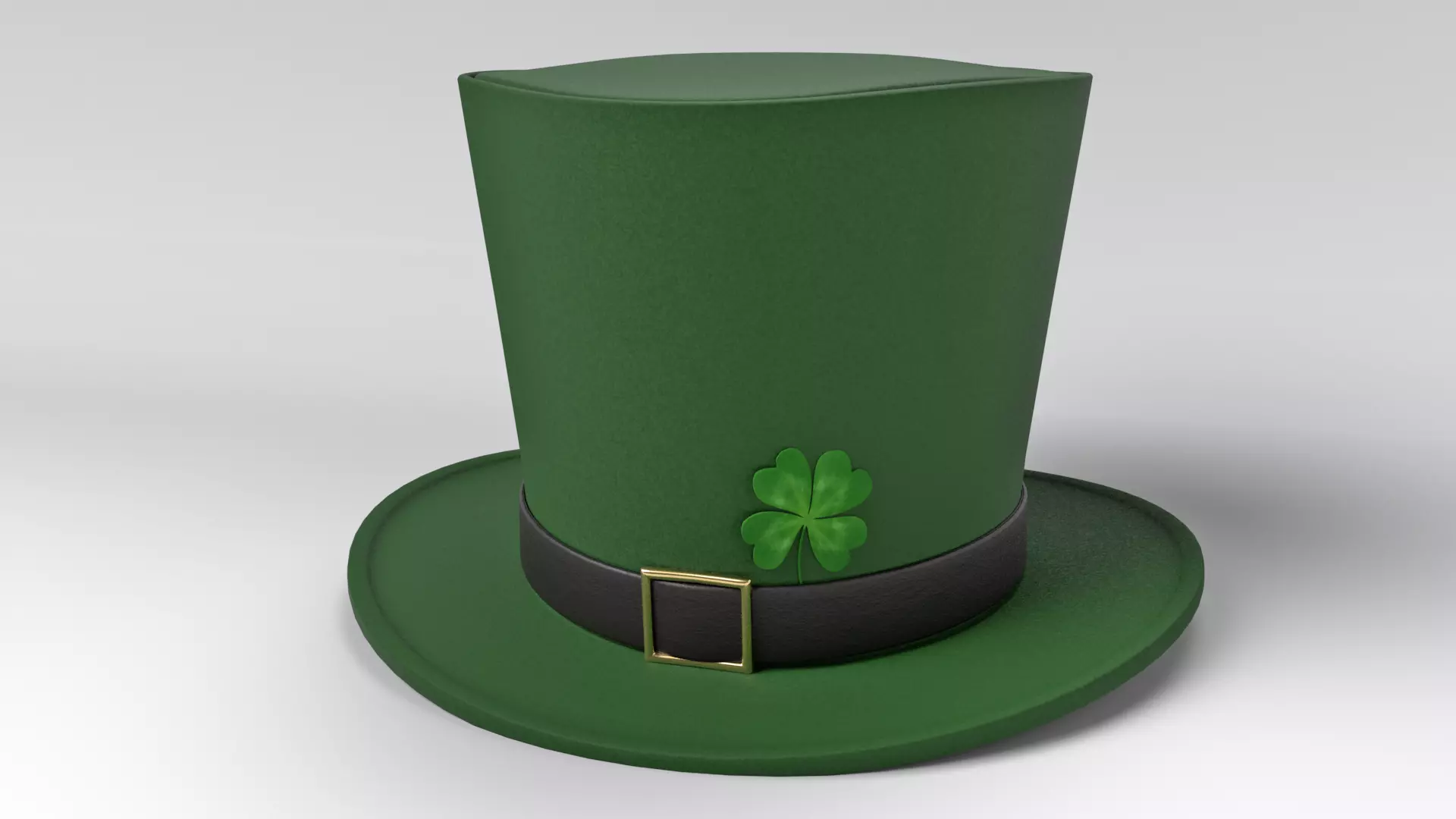 Leprechaun St Patricks Day Hat 3D model_0