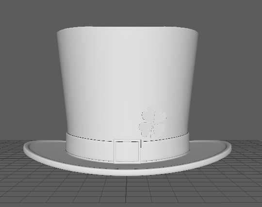 Leprechaun St Patricks Day Hat 3D model_5