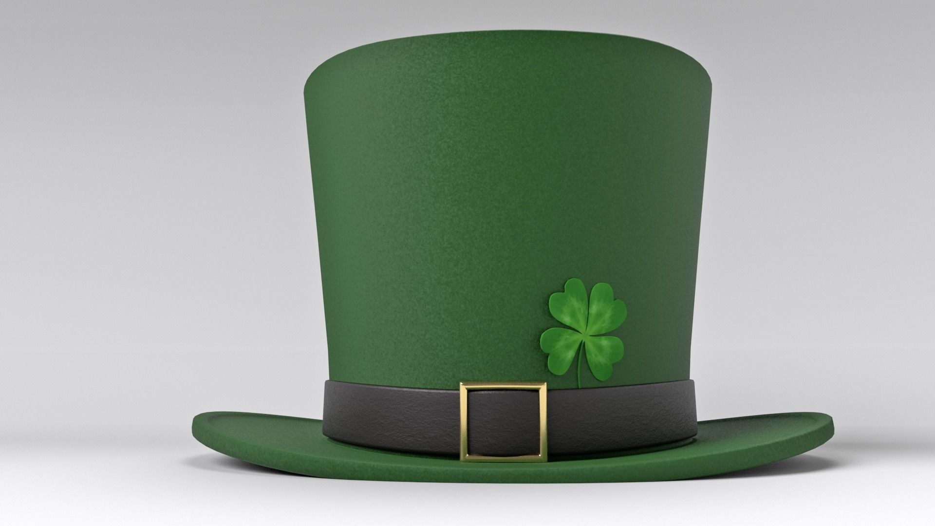 Leprechaun St Patricks Day Hat 3D model_2