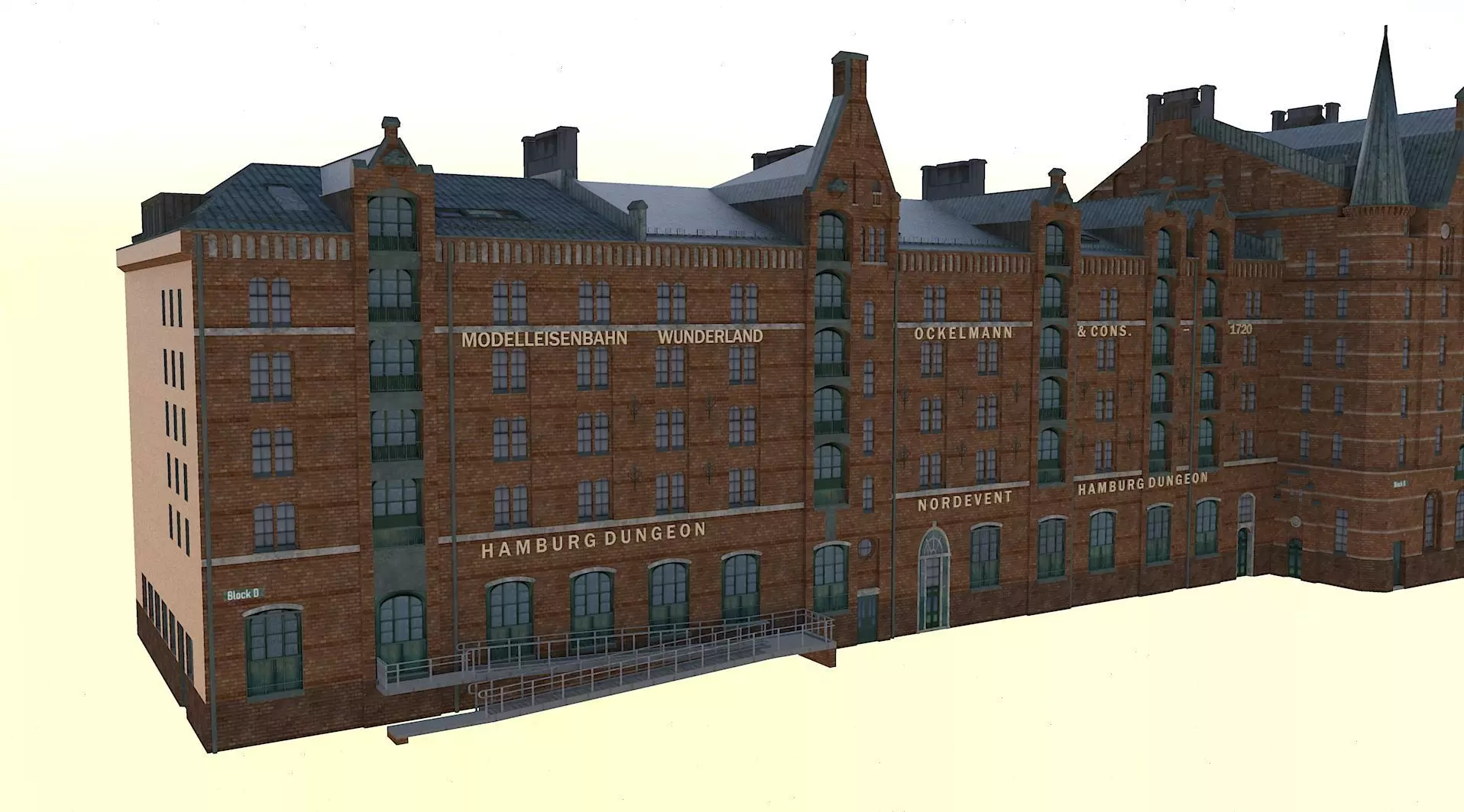 Speicherstadt Hamburg Block D 3D model_0