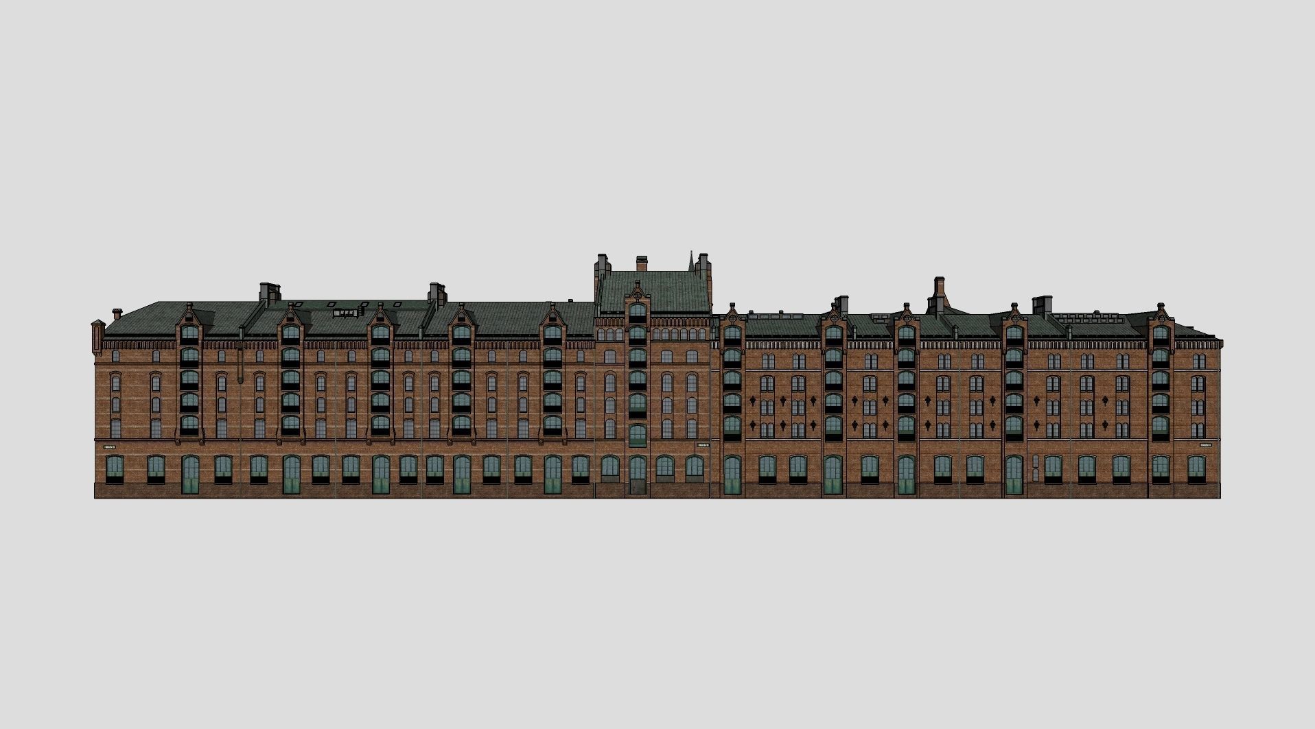 Speicherstadt Hamburg Block D 3D model_9