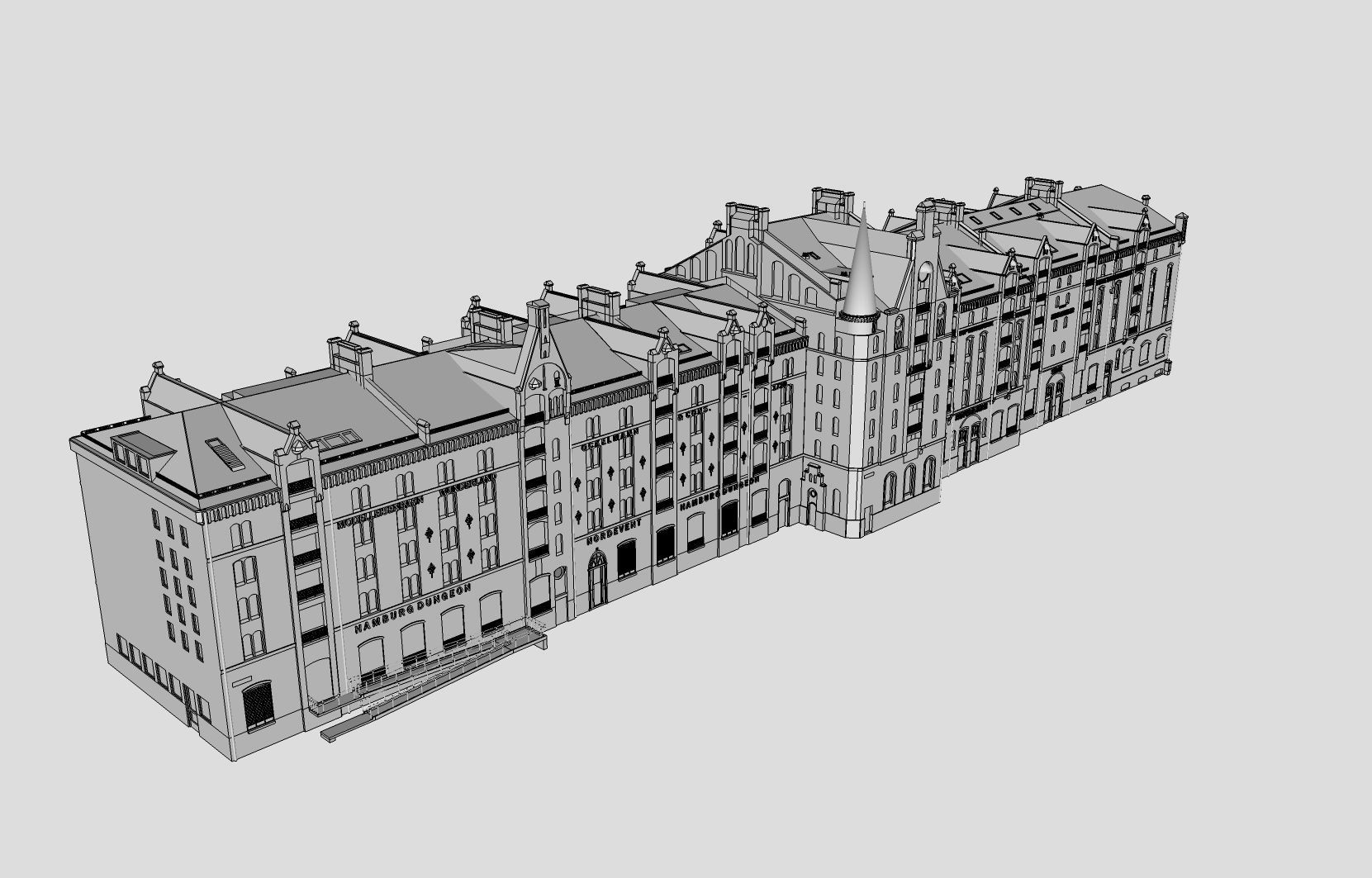 Speicherstadt Hamburg Block D 3D model_10