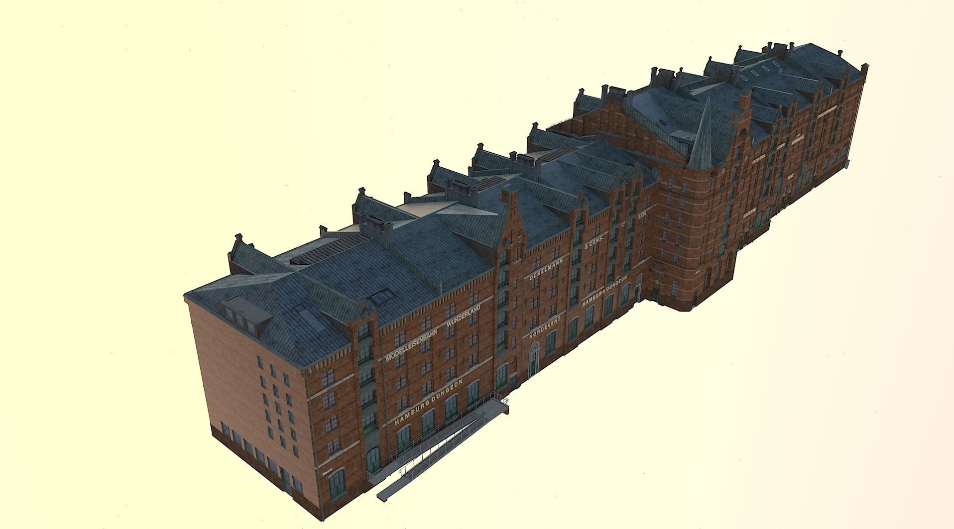 Speicherstadt Hamburg Block D 3D model_5