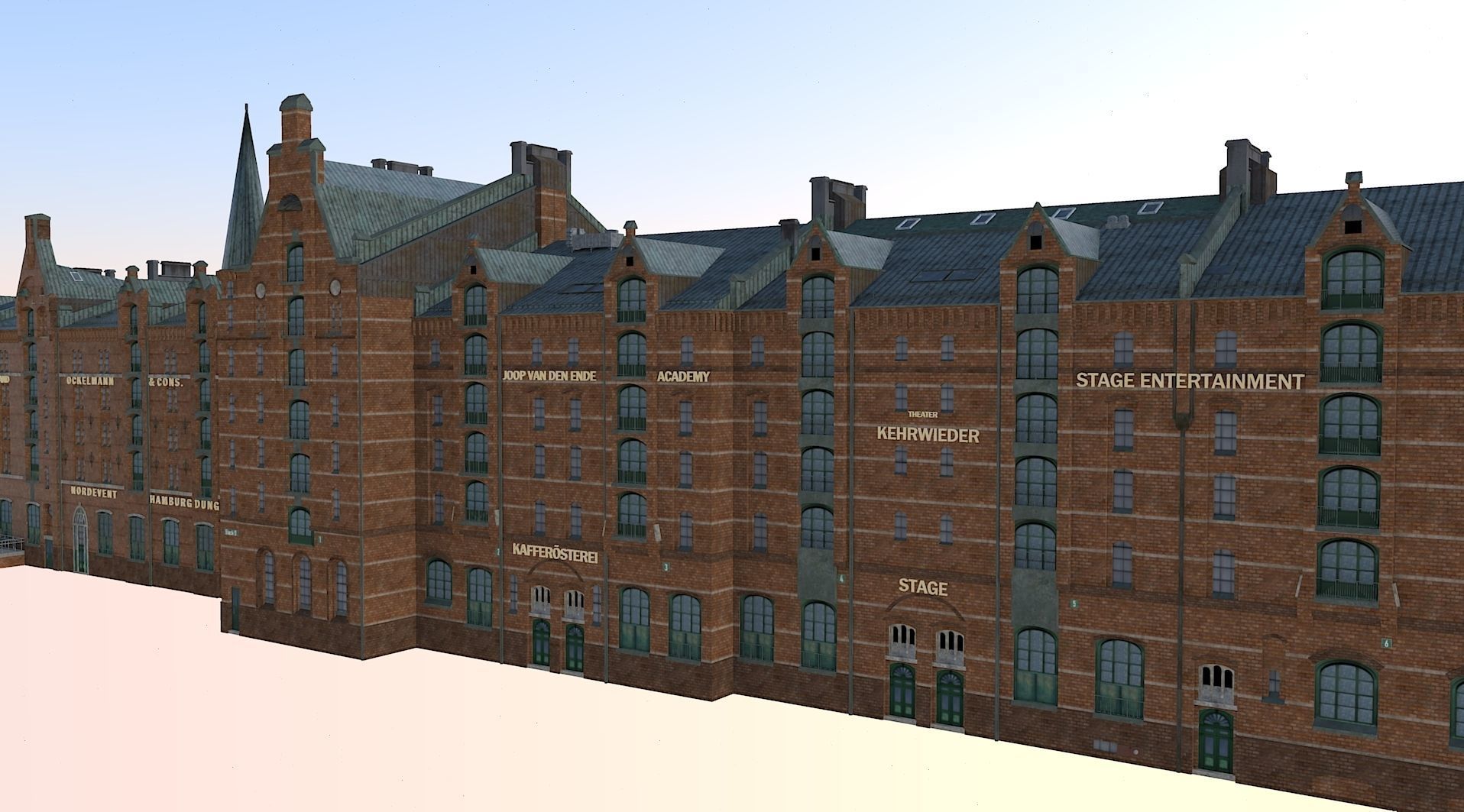 Speicherstadt Hamburg Block D 3D model_1