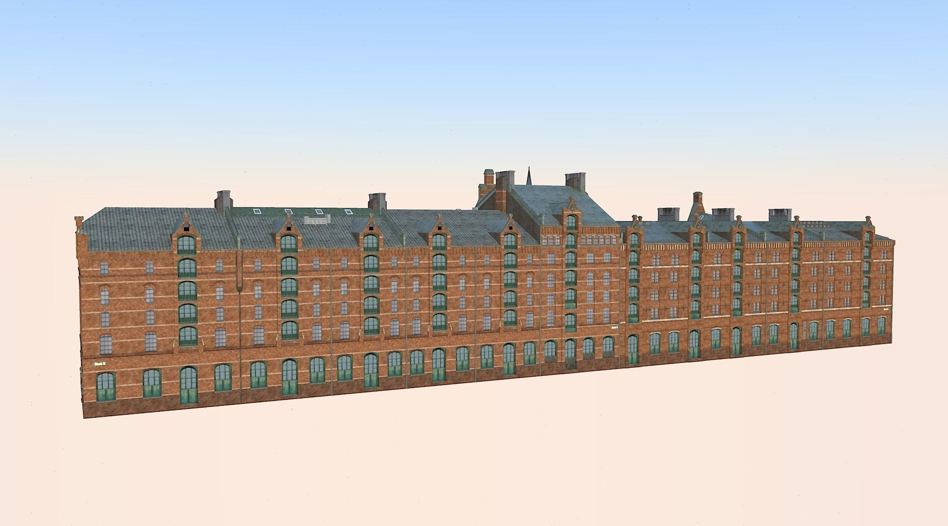 Speicherstadt Hamburg Block D 3D model_3