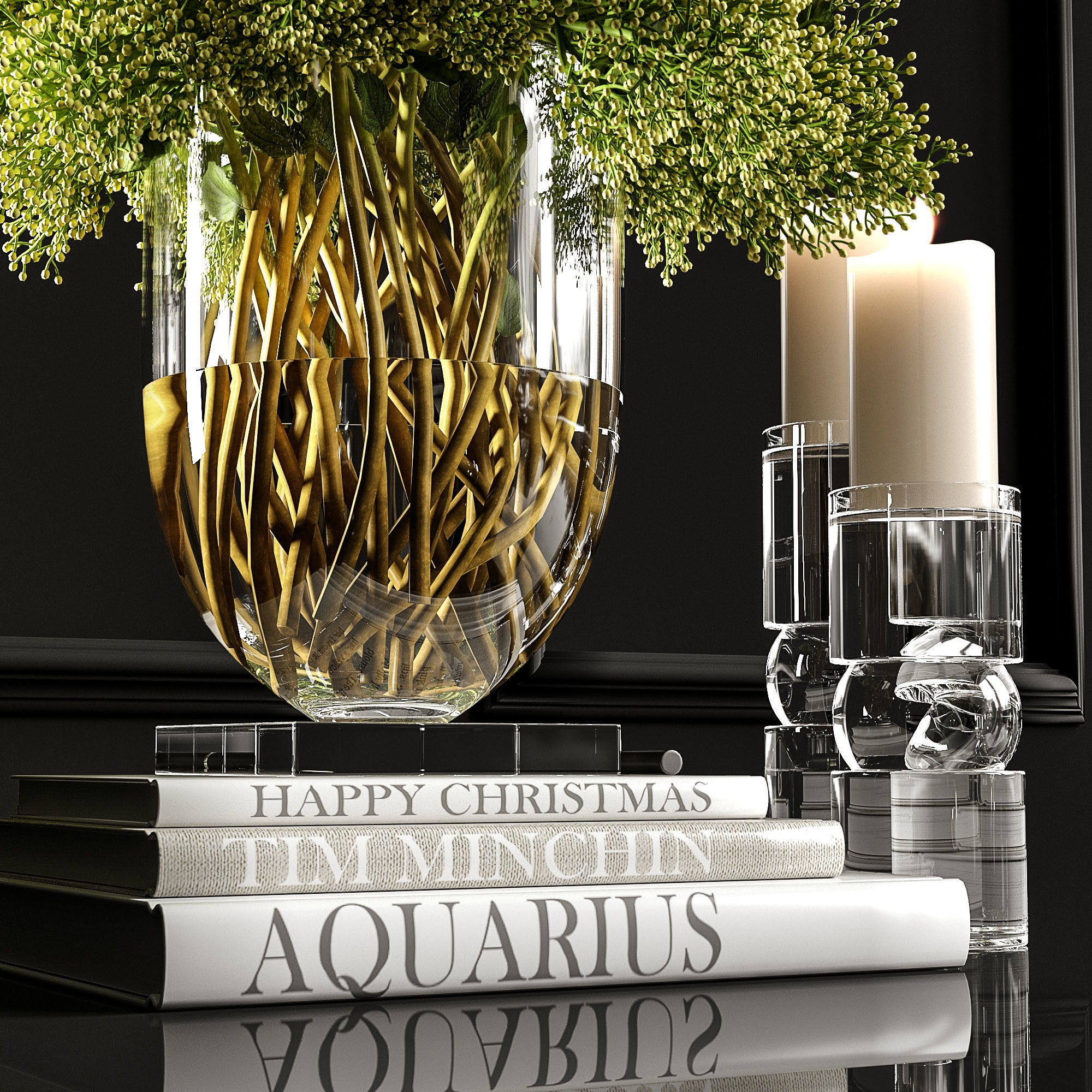 Decorative set 4 3D model_2