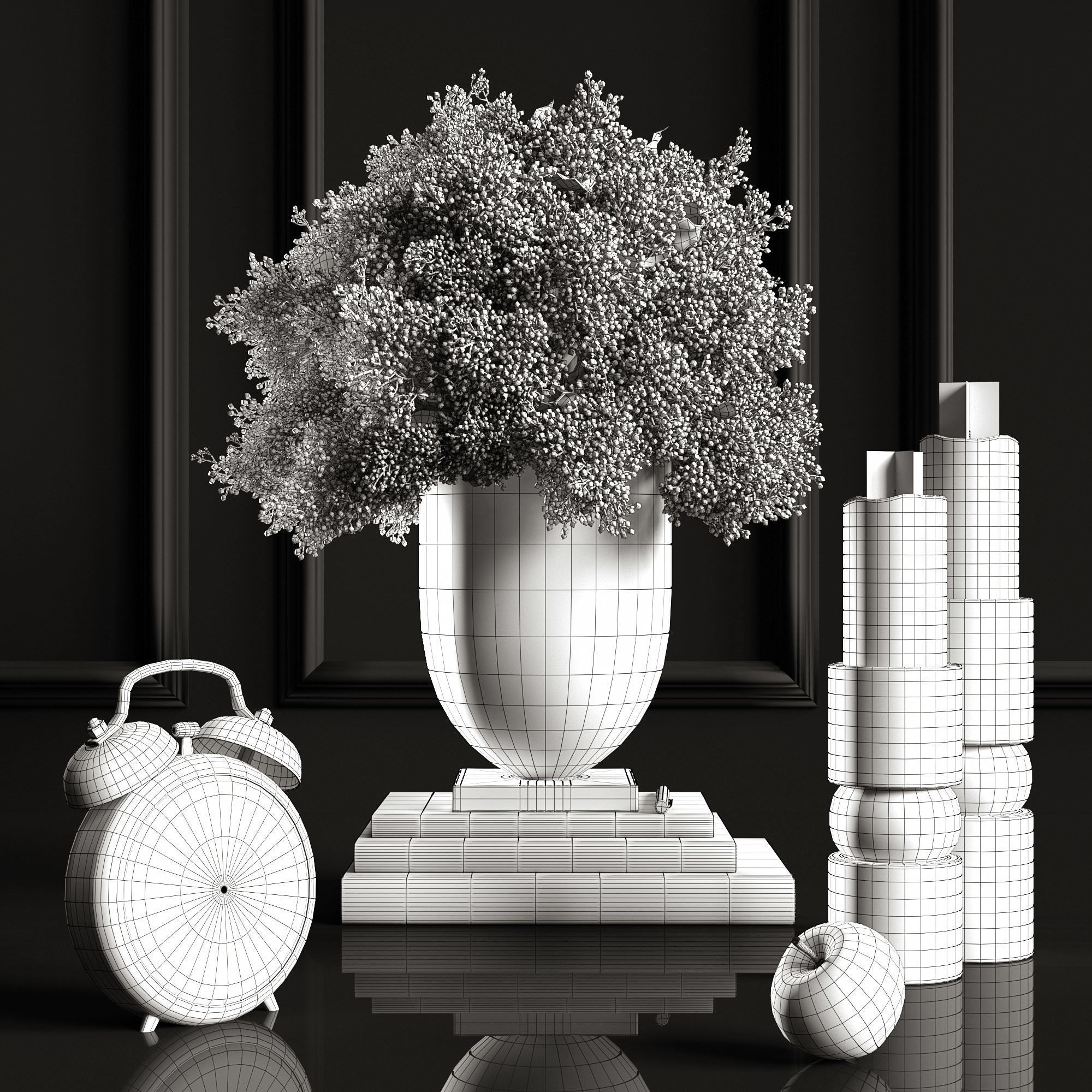 Decorative set 4 3D model_3