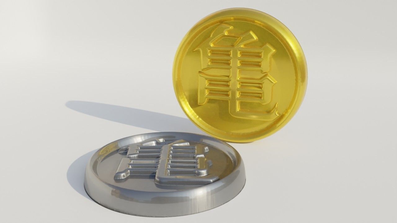 Kame kanji pendant 3D print model_9